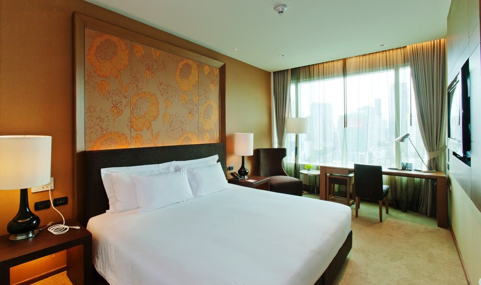 Superiorkamer in het Eastin Grand Hotel Sathorn in Bangkok in Thailand
