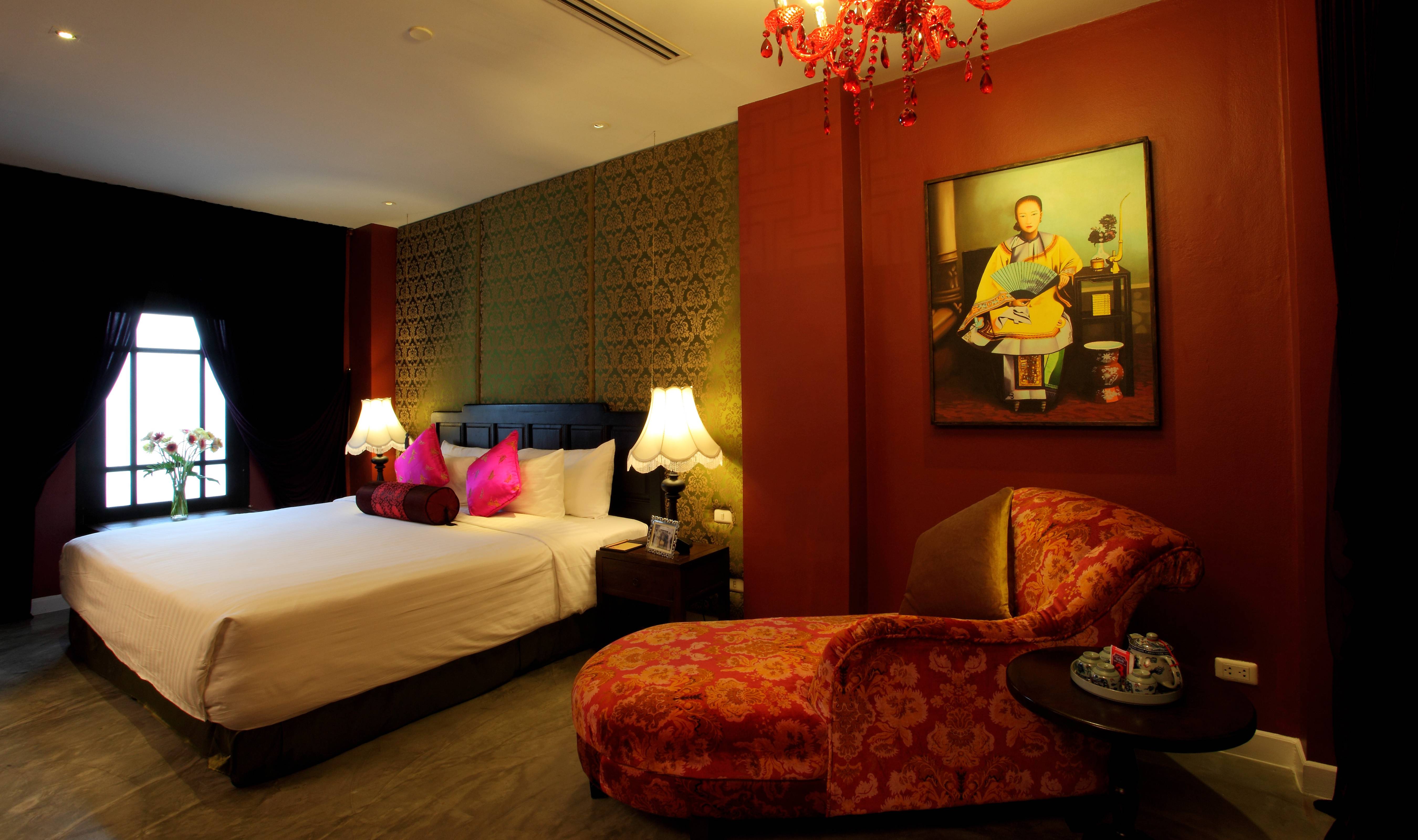 Deluxe kamer in het Shanghai Mansion in Bangkok in Thailand