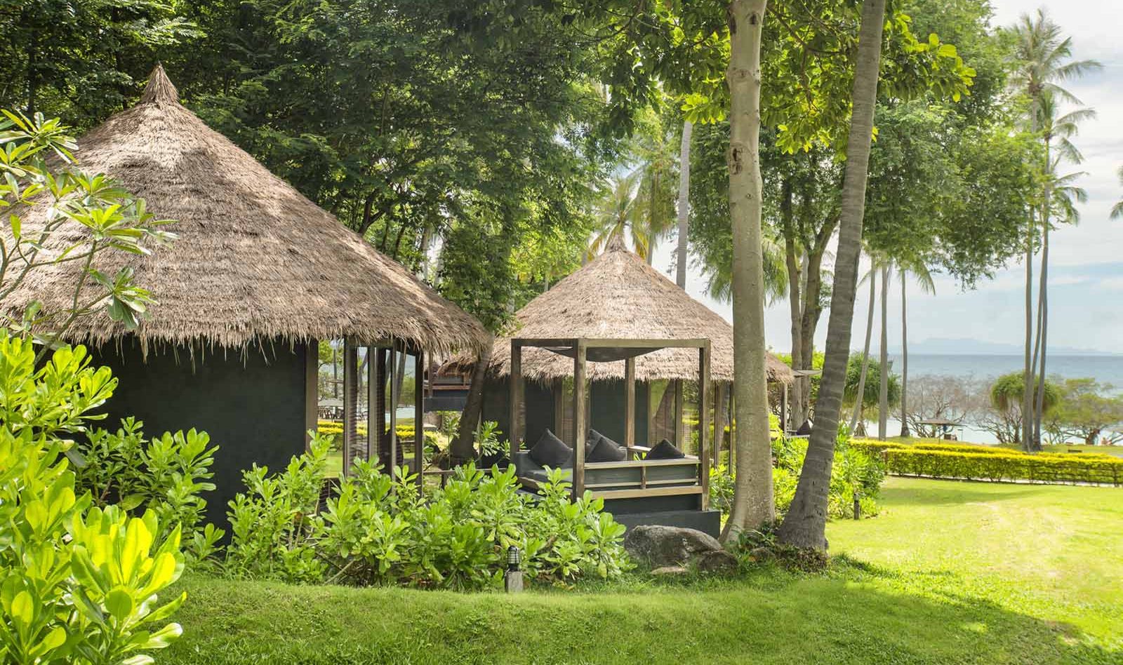 Getaway Villa buitenkant in het Haad Tien Resort op Koh Tao in Thailand