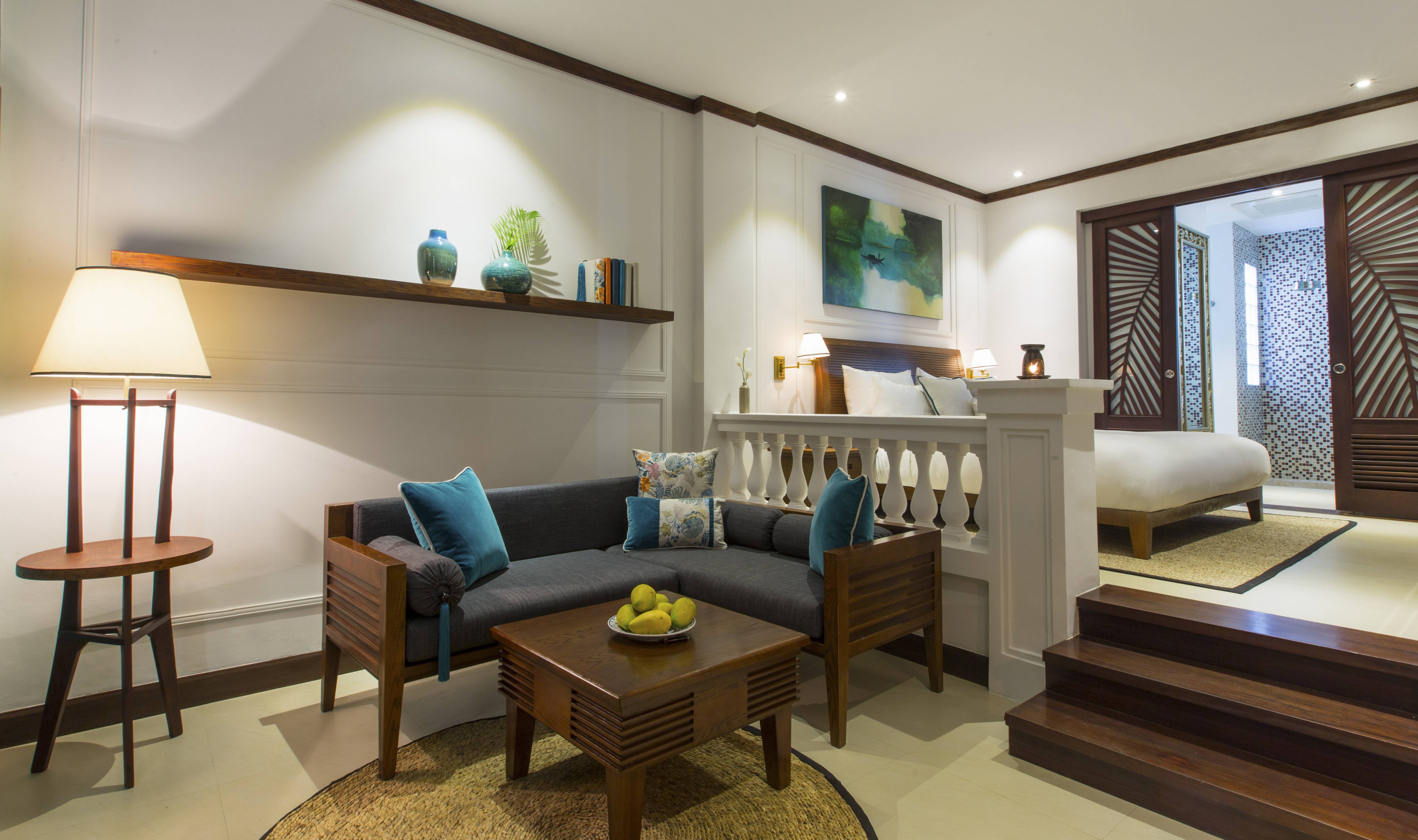 Deluxe Balcony kamer in het Anantara Hoi An in Vietnam