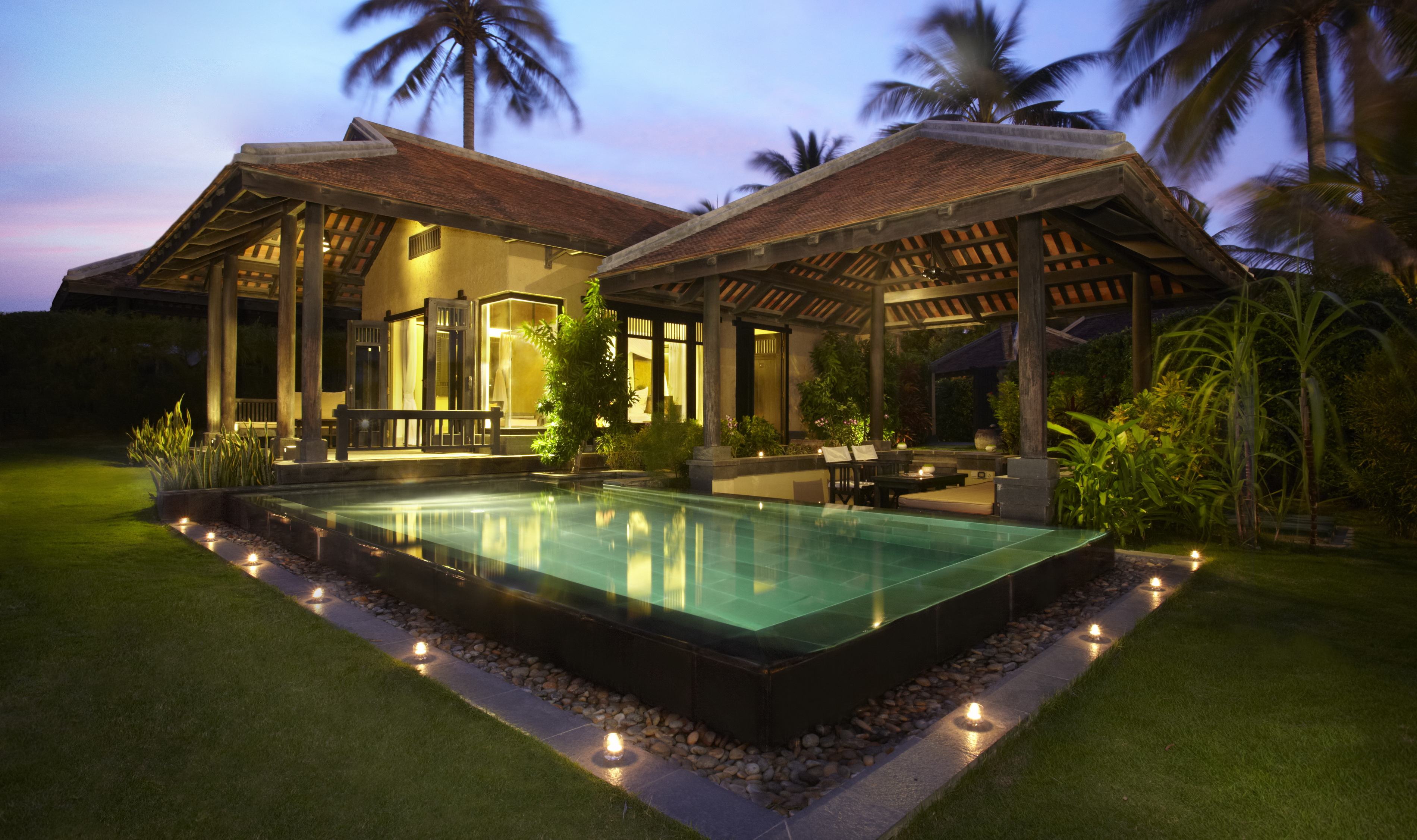 One Bedroom Pool Villa Garden tuin in het Anantara Mui Ne in Vietnam