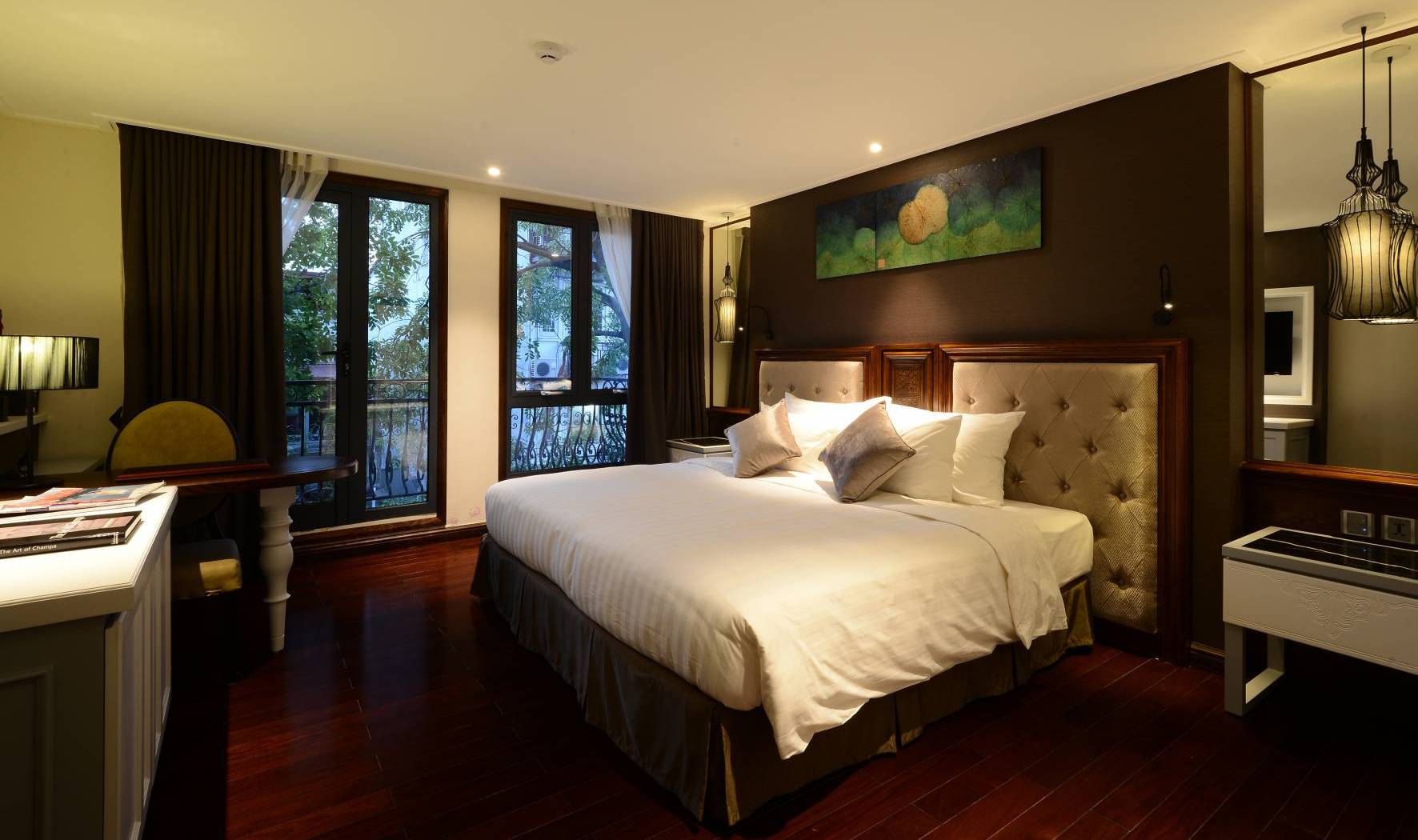 Deluxe kamer in The Chi Boutique Hotel in Hanoi in Vietnam