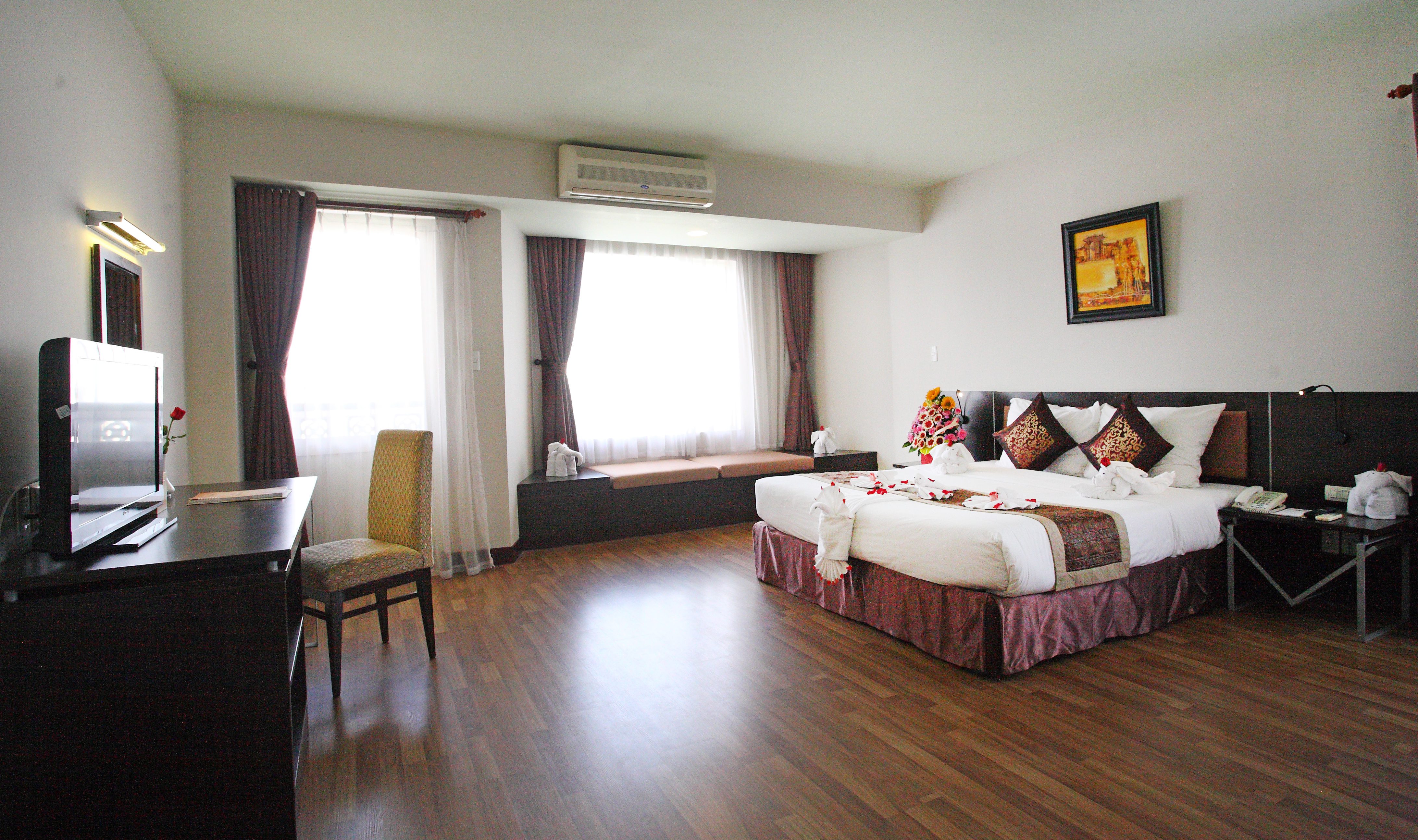 Deluxe kamer in het Park View Hotel Hue in Vietnam