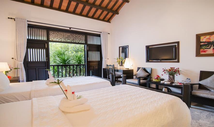 Gardenview kamer in het Ancient House Resort Hoi An in Vietnam