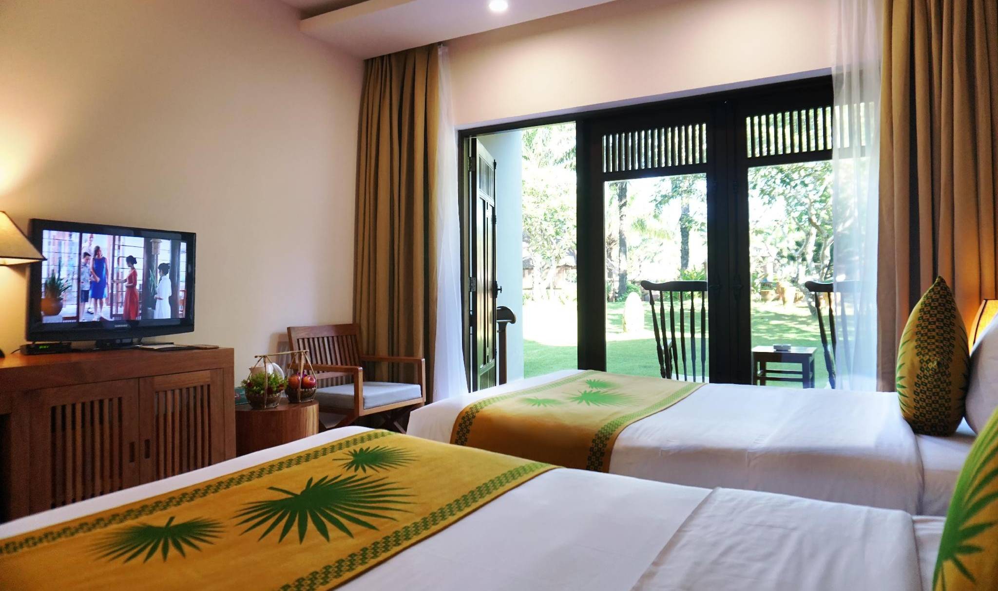 Superior Gardenview kamer in het Palm Garden Resort Hoi An in Vietnam