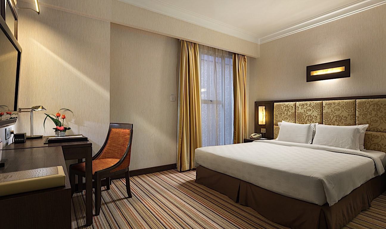 Deluxe kamer in het Silk Path Hotel in Hanoi in Vietnam