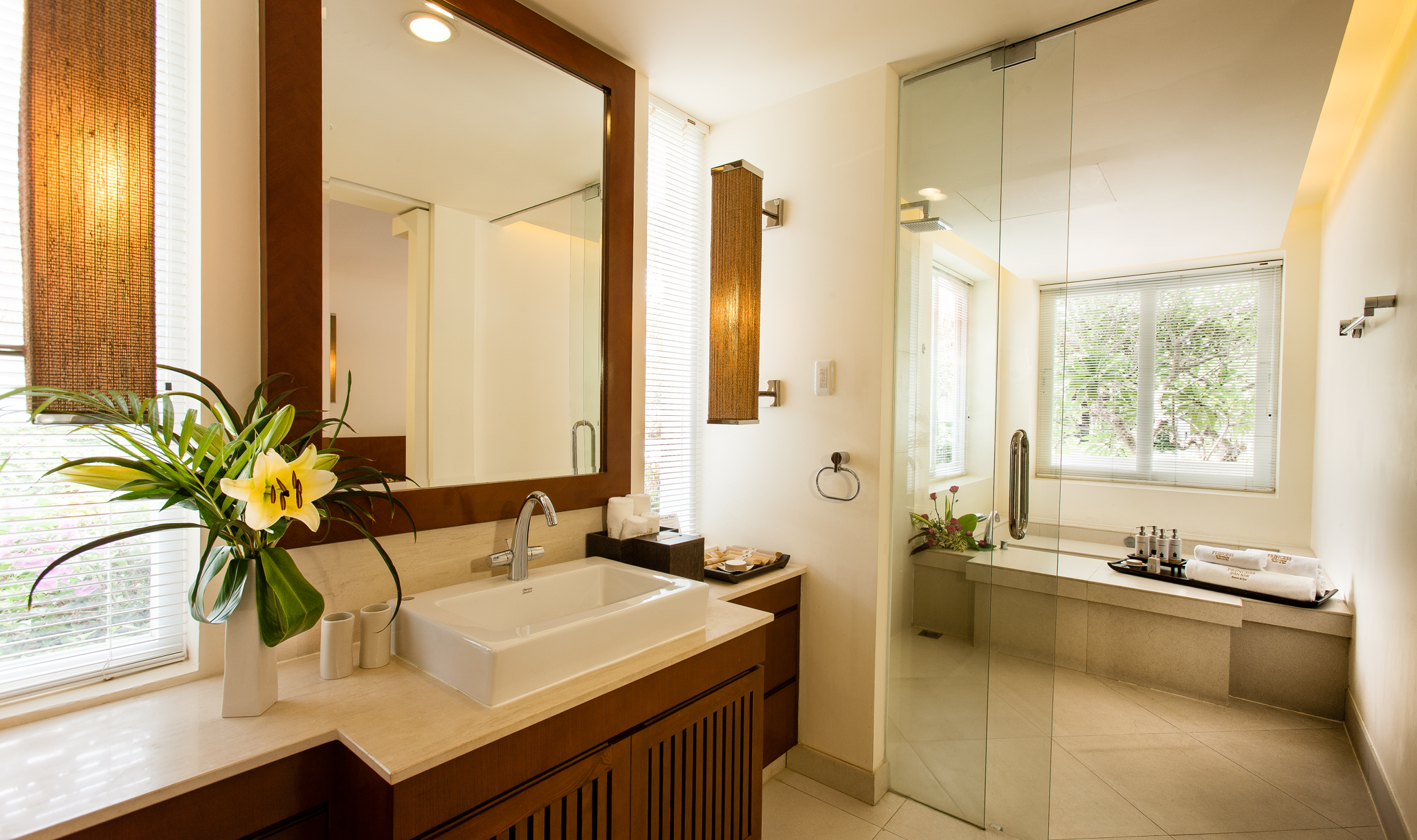 Mandarin Suite badkamer in het Princess d'Annam Resort Ke Ga Bay in Vietnam