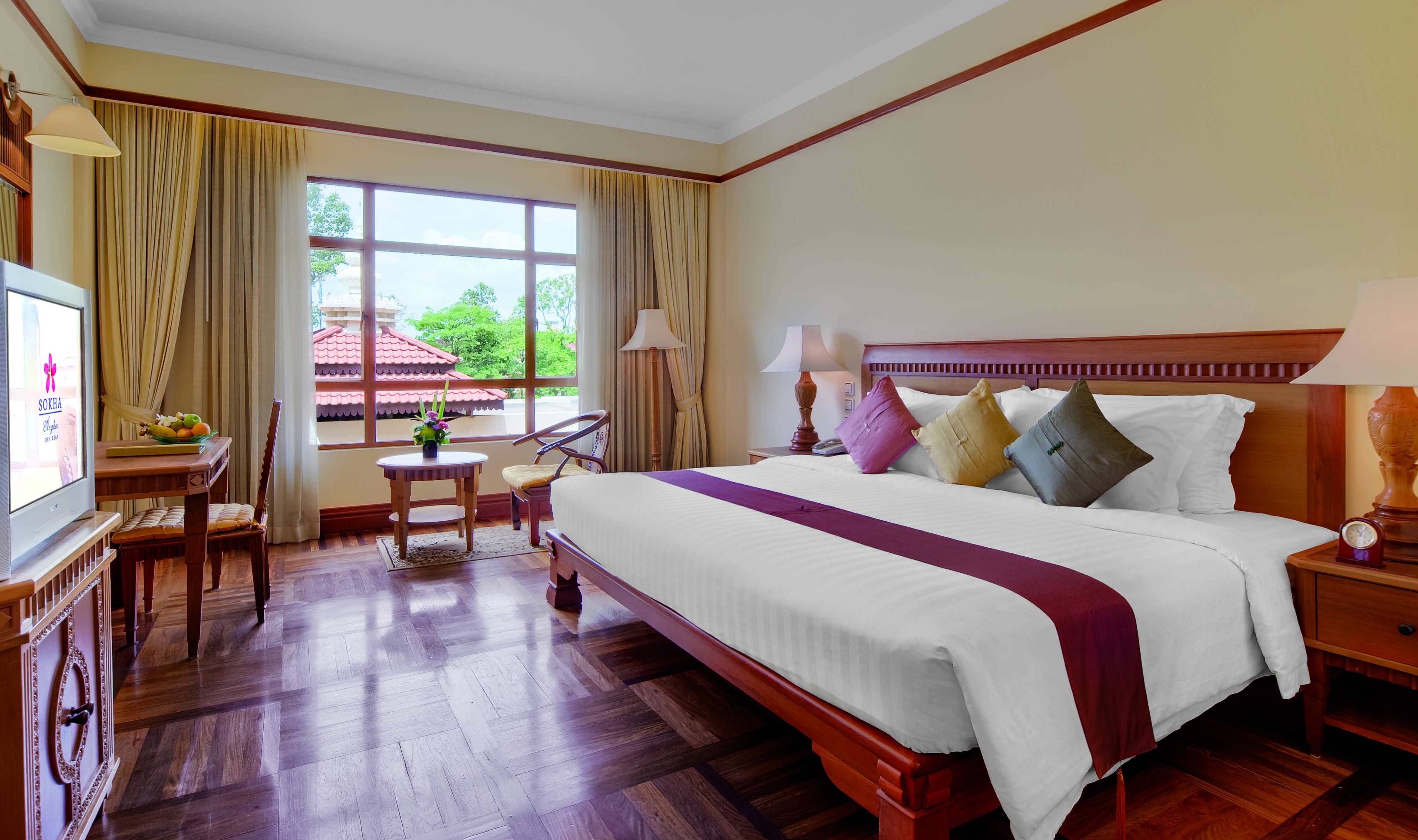 Deluxe Cityview kamer in het Sokha Angkor Hotel in Siem Reap in Cambodja