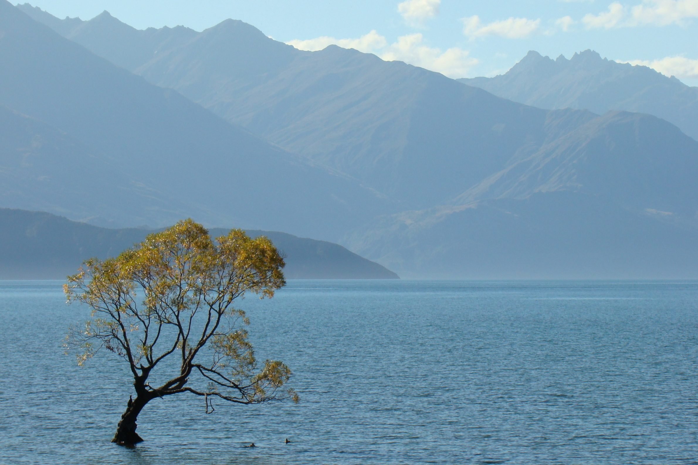 Lake Taupo in Nieuw-Zeeland