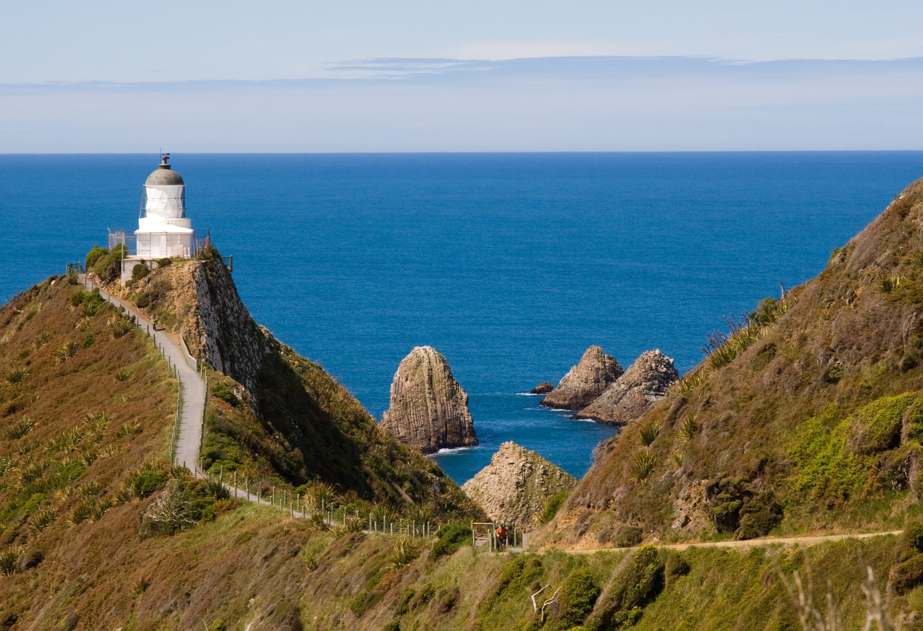 Nugget Point op het Zuidereiland van Nieuw-Zeeland