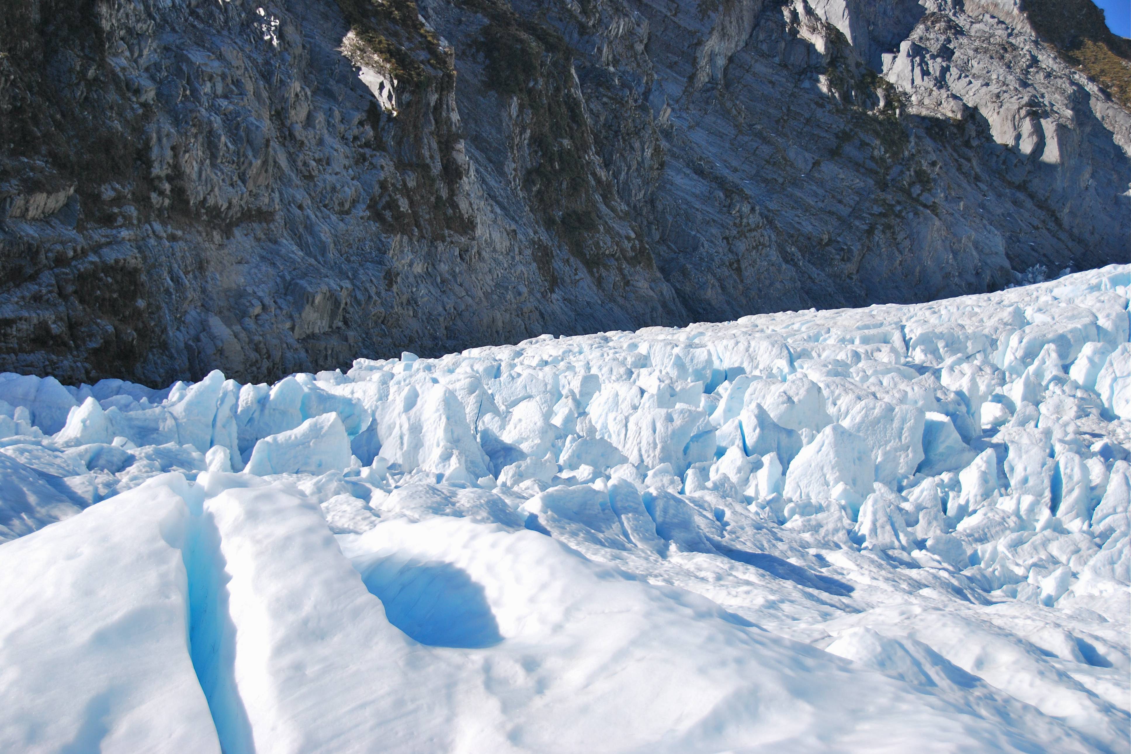 Franz Josef gletsjer op het Zuidereiland van Nieuw-Zeeland