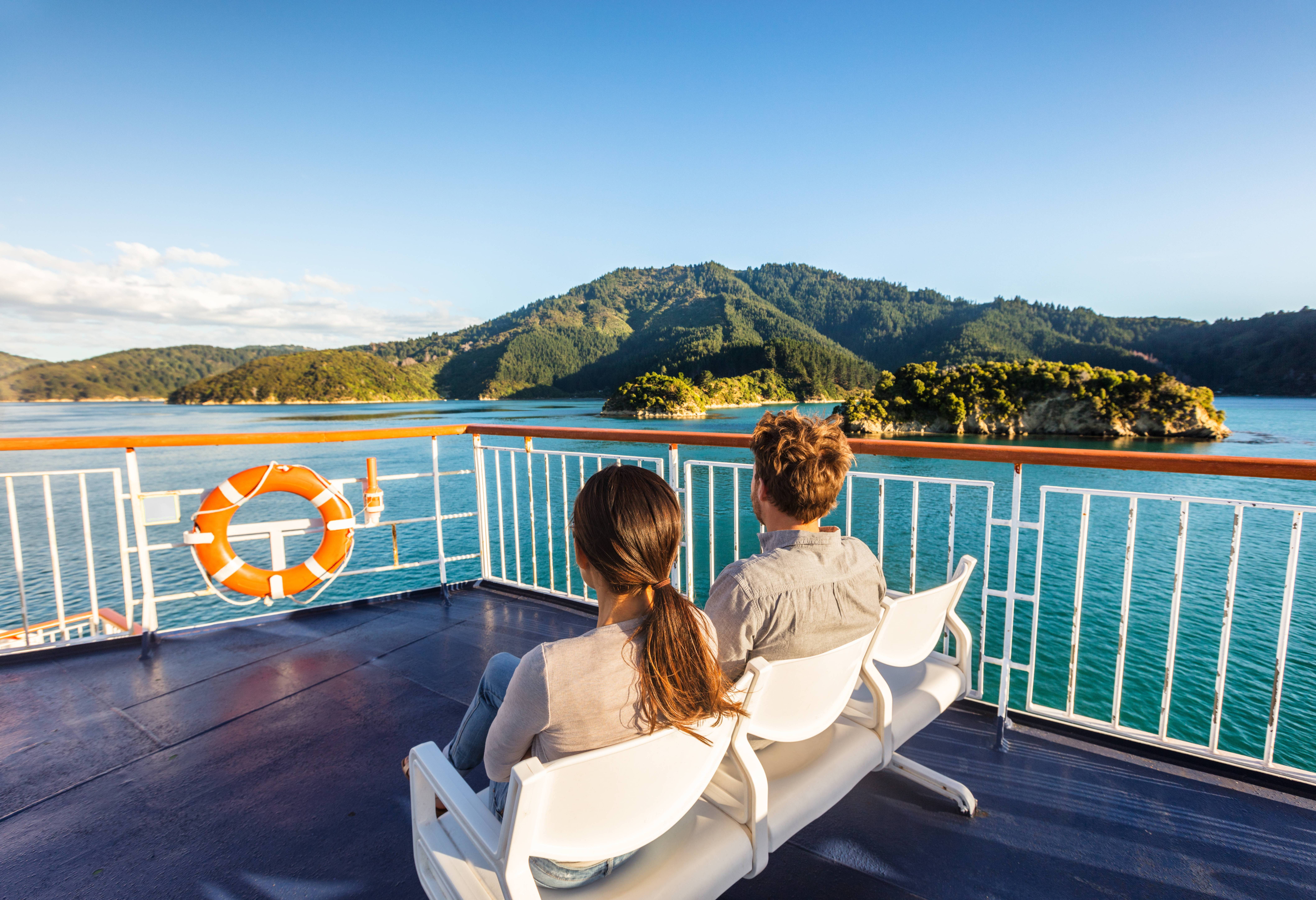 Op de Interislander ferry van Wellington naar Picton in Nieuw-Zeeland