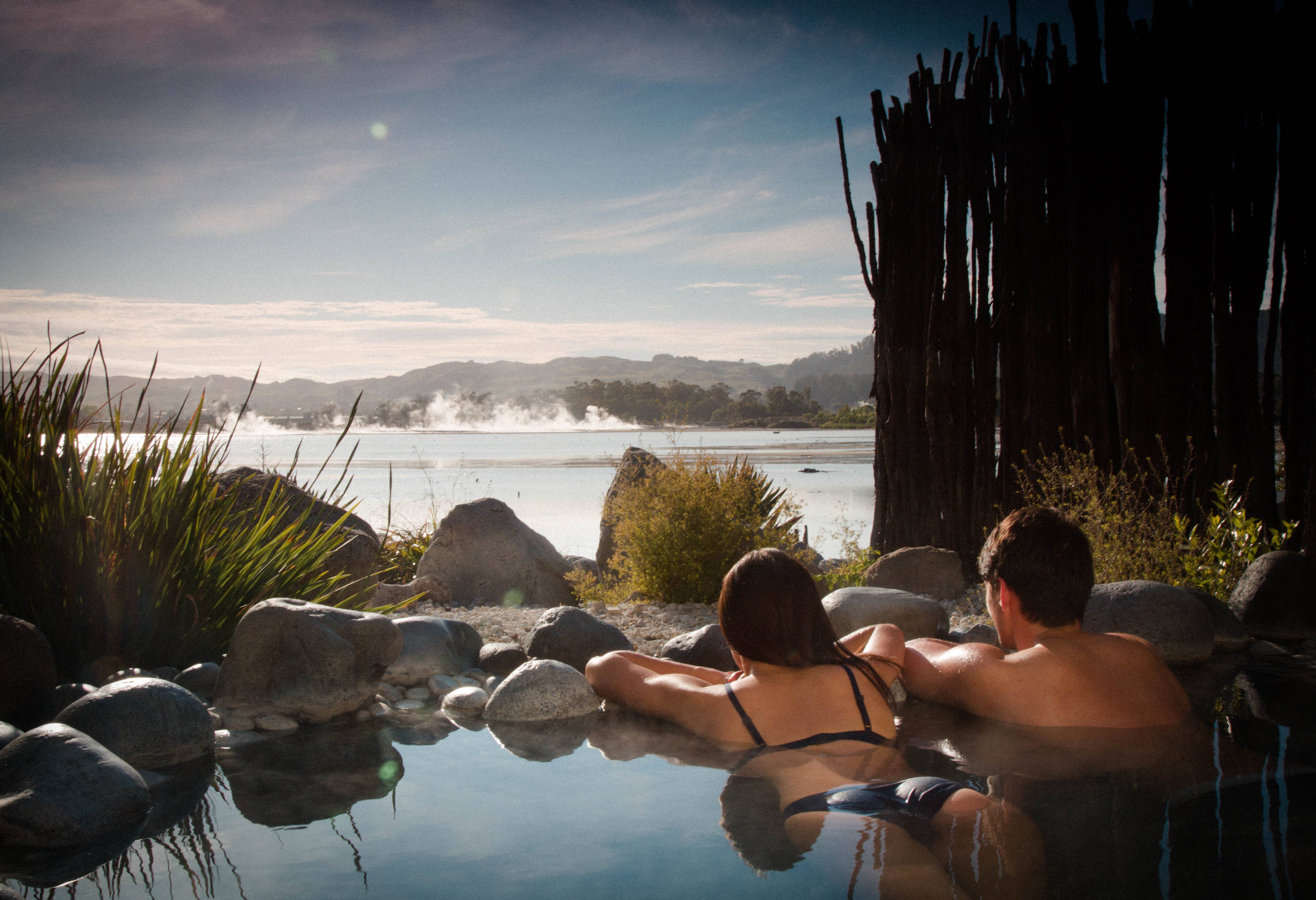 Polynesian Spa in Rotorua in Nieuw-Zeeland