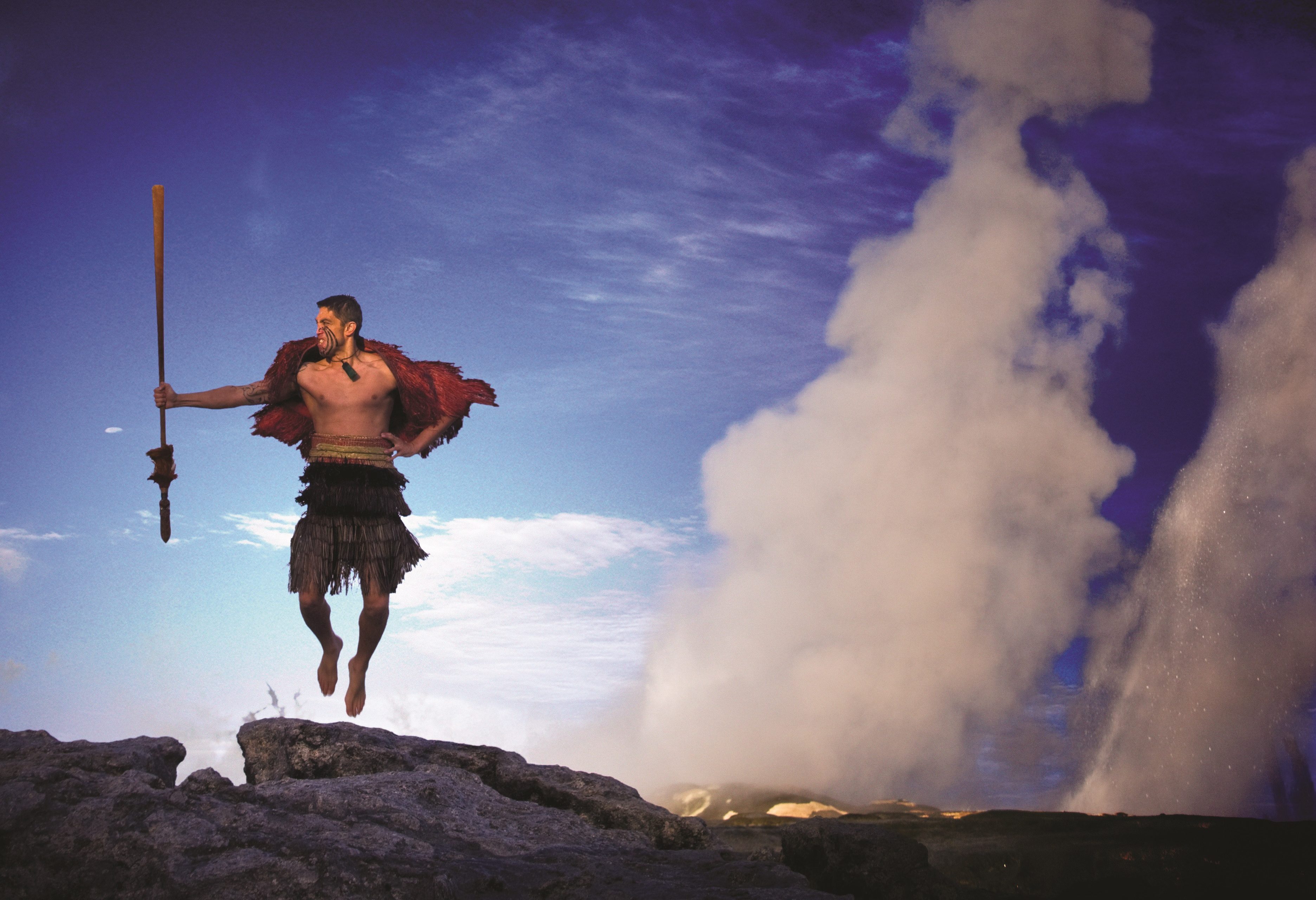 Te Puia bij Rotorua in Nieuw-Zeeland