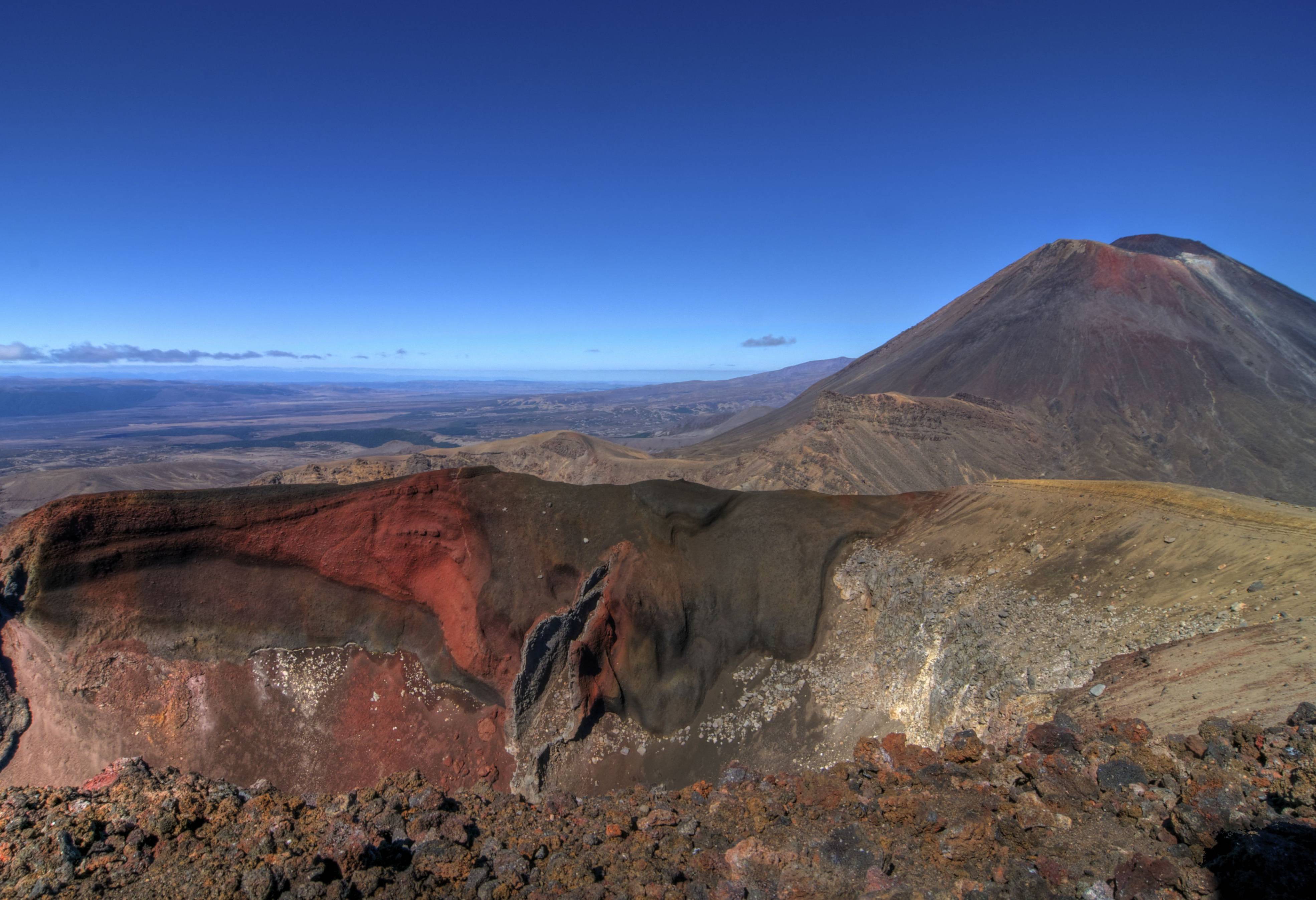 Mount Ngauruhoe in Tongariro National Park in Nieuw-Zeeland