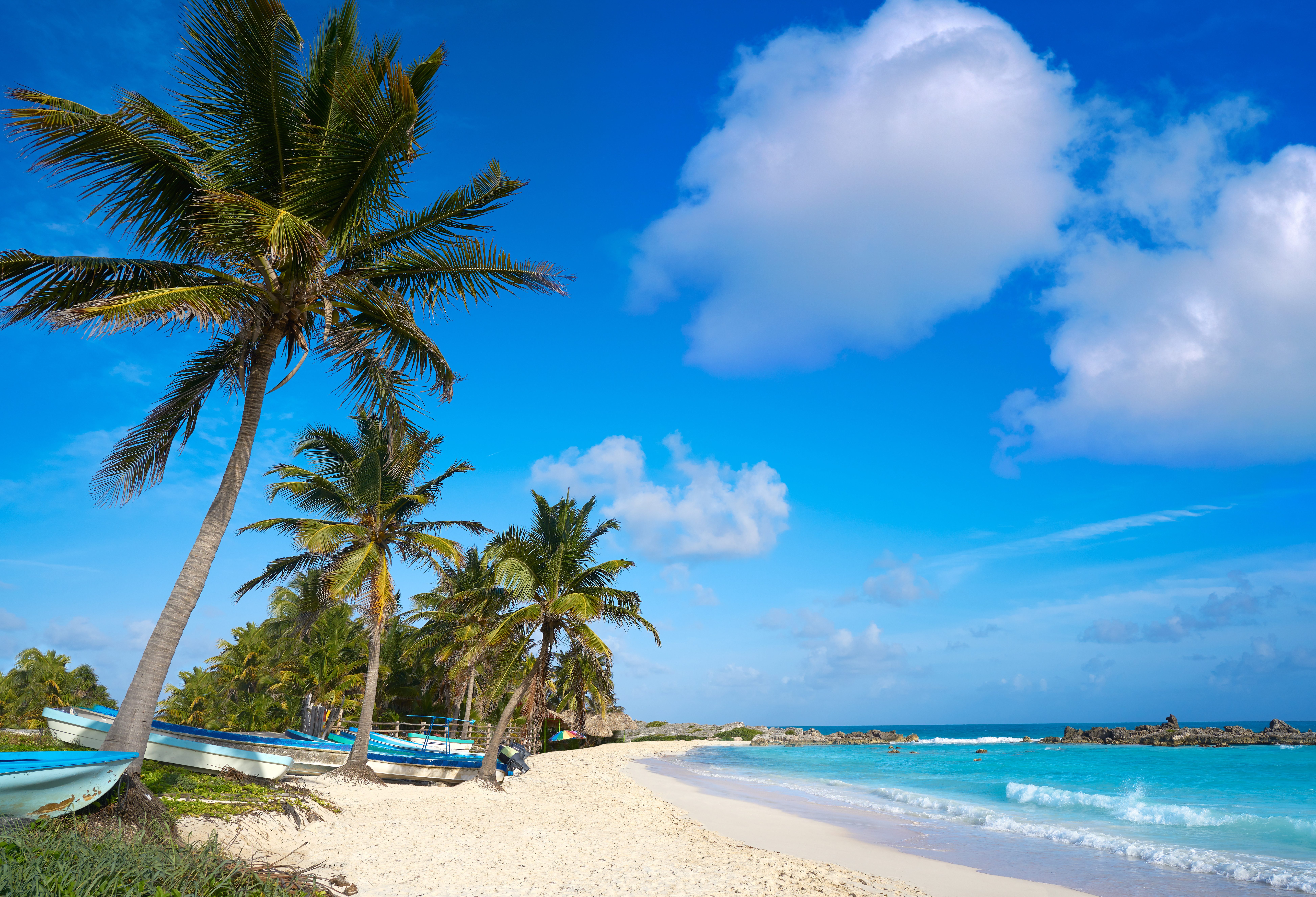 Cozumel Chen Rio Beach Yucatan Mexico