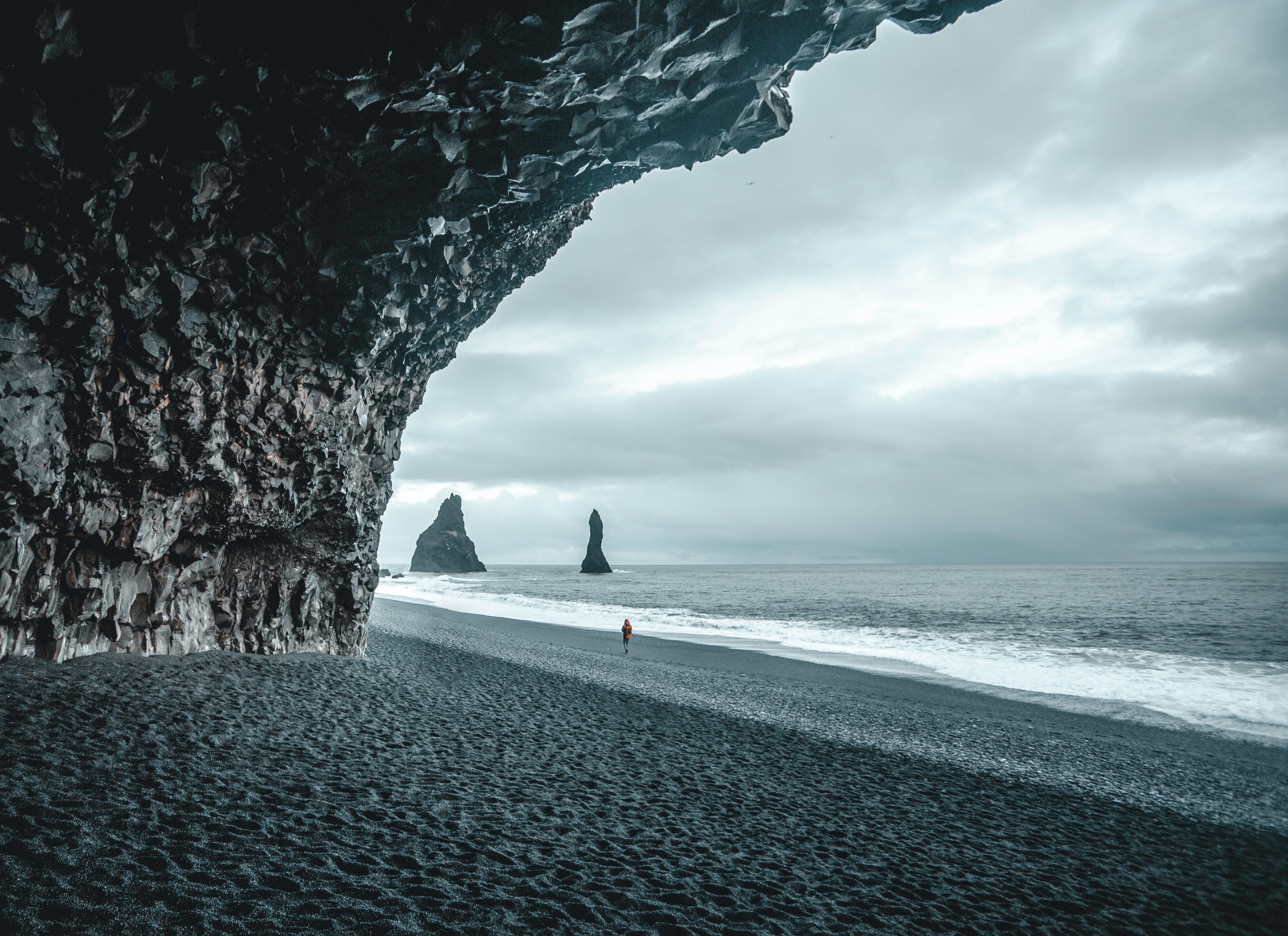 Zwarte stranden bij Vik in IJsland