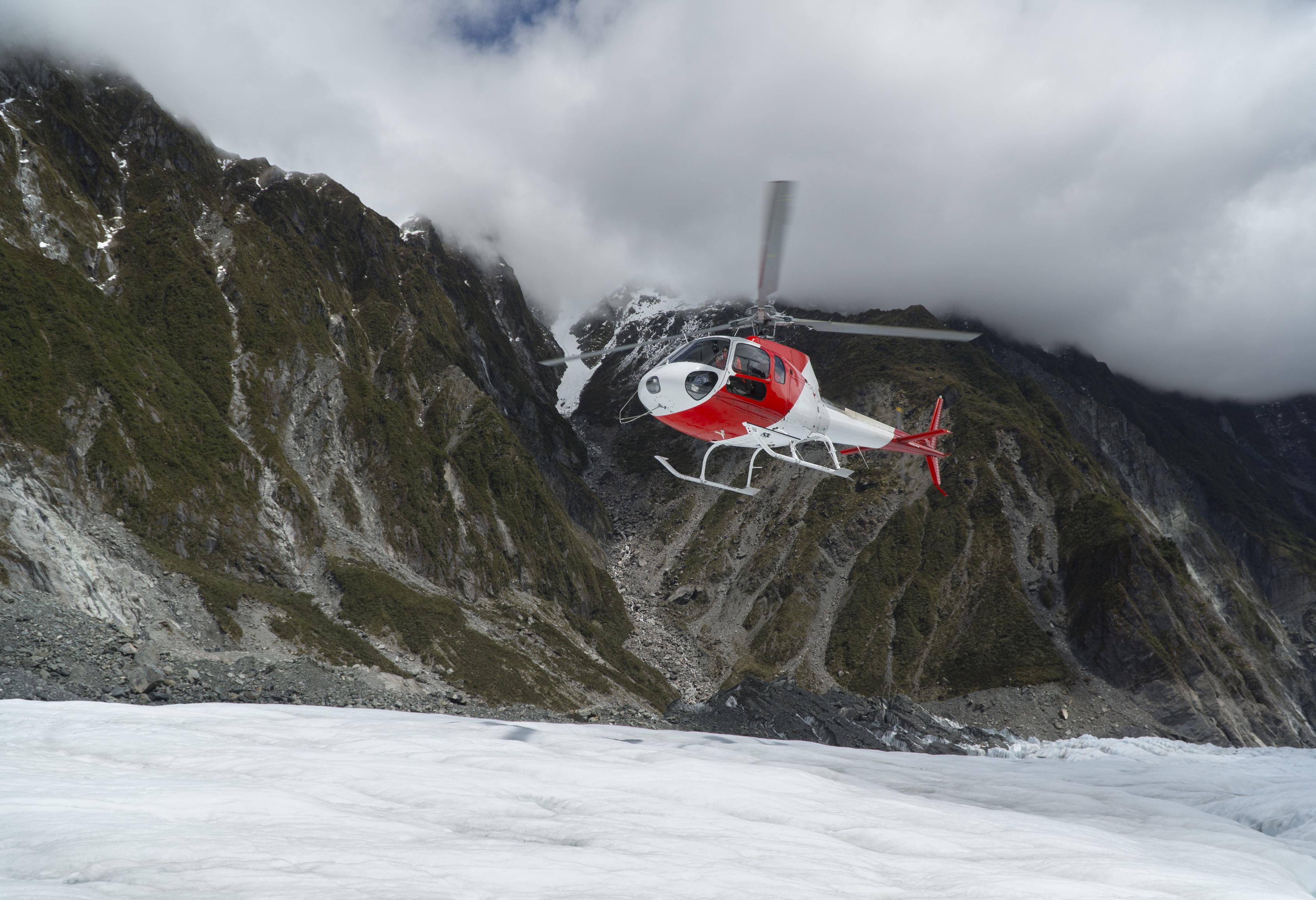 Helihike in Franz Josef gletsjer in Nieuw-Zeeland