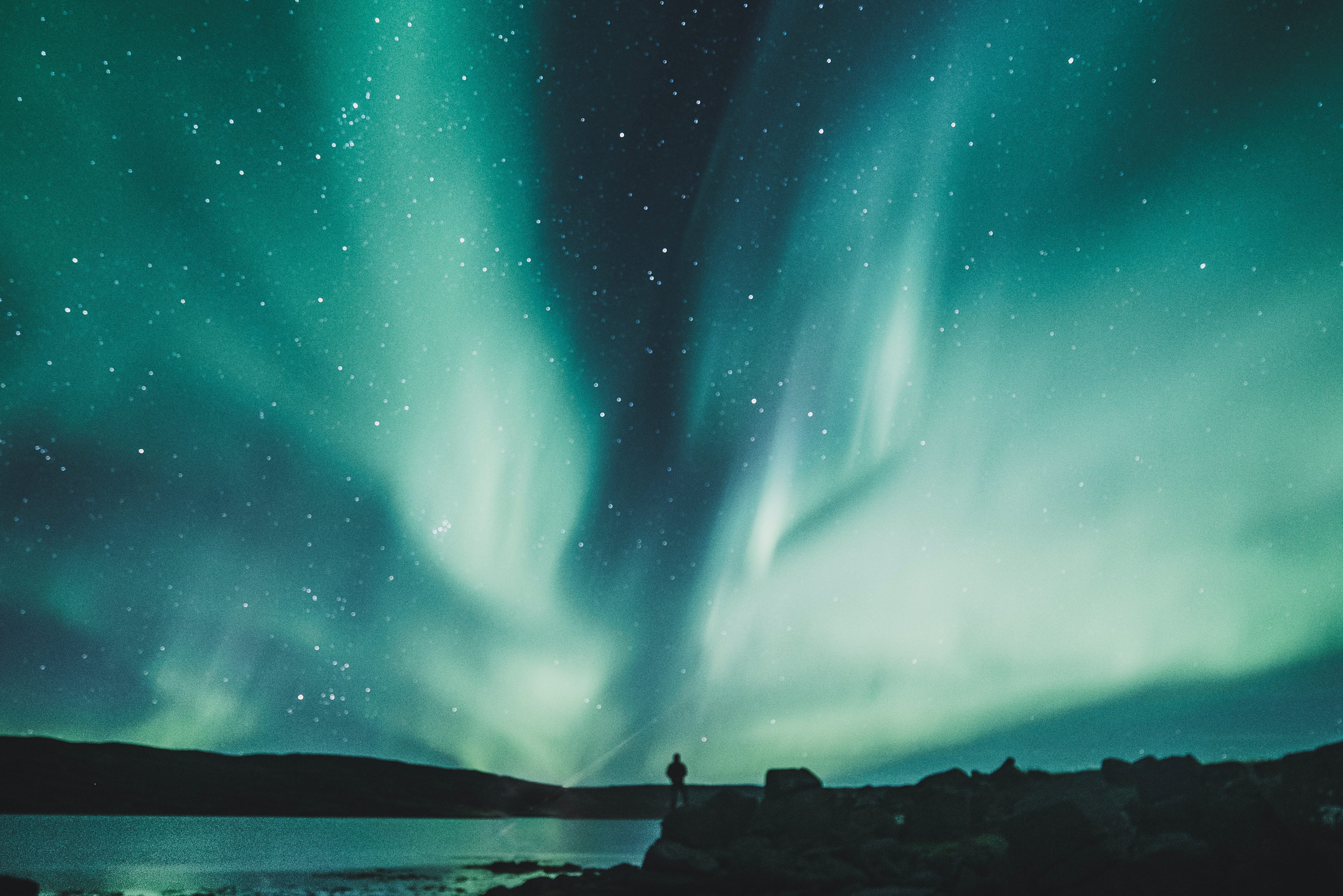 noorderlicht boven ijsland
