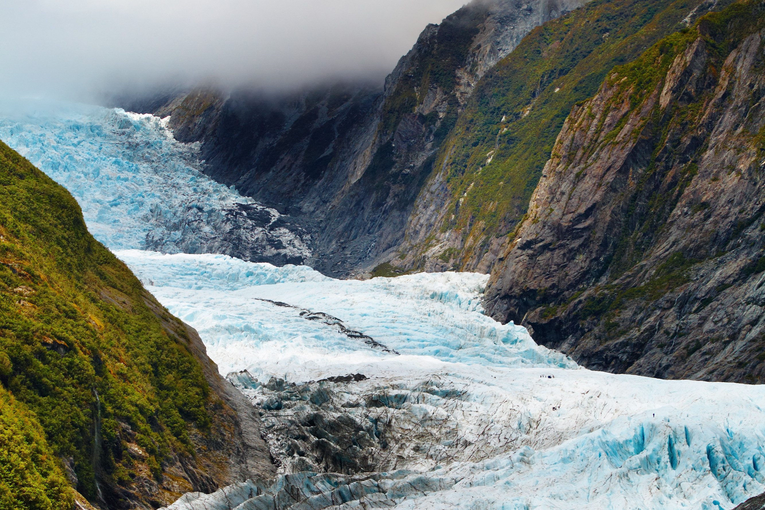Franz Josef Gletsjer in Nieuw-Zeeland