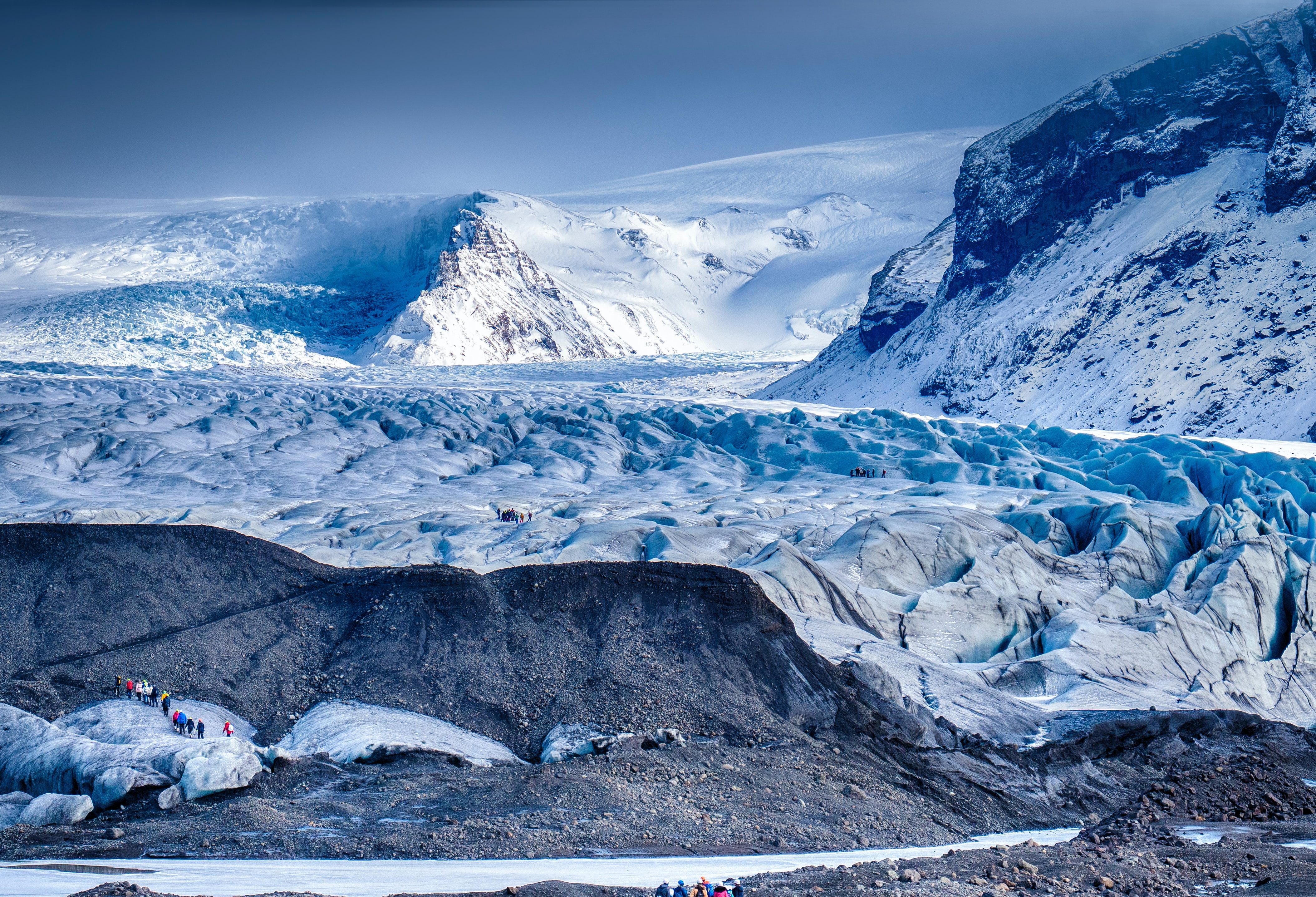 gletsjer wandeling ijsland