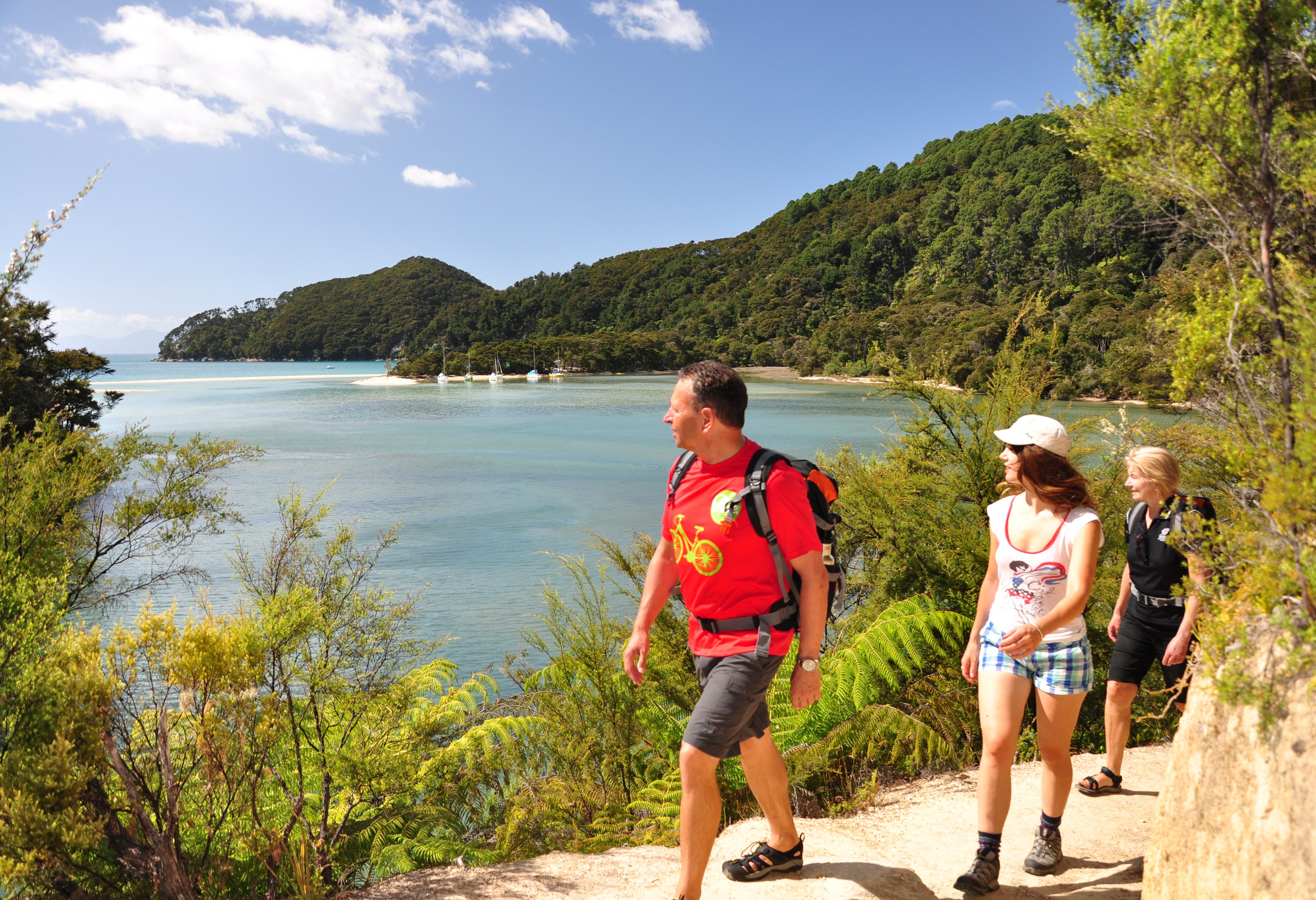 Wandelen in het Abel Tasman National Park in Nieuw-Zeeland