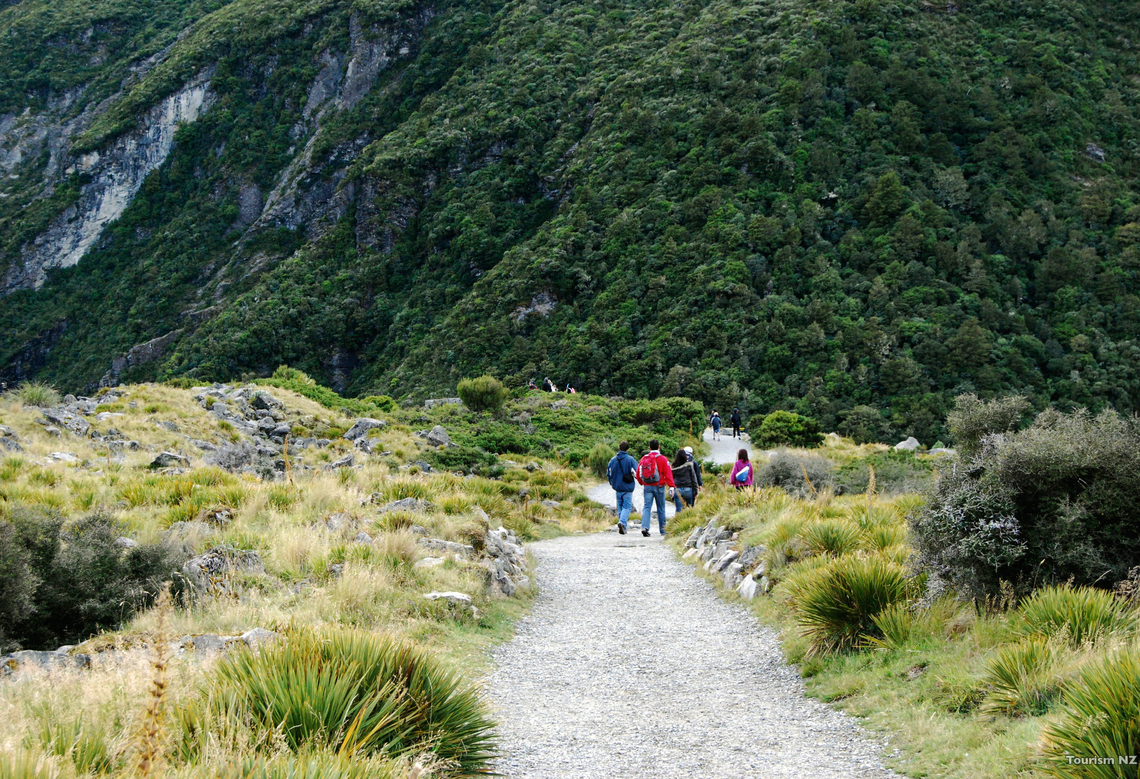 Wandelen in Aoraki Mount Cook National Park in Nieuw-Zeeland