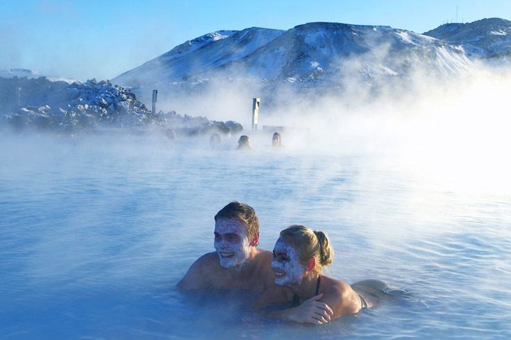 Genieten in de Blue Lagoon in IJsland