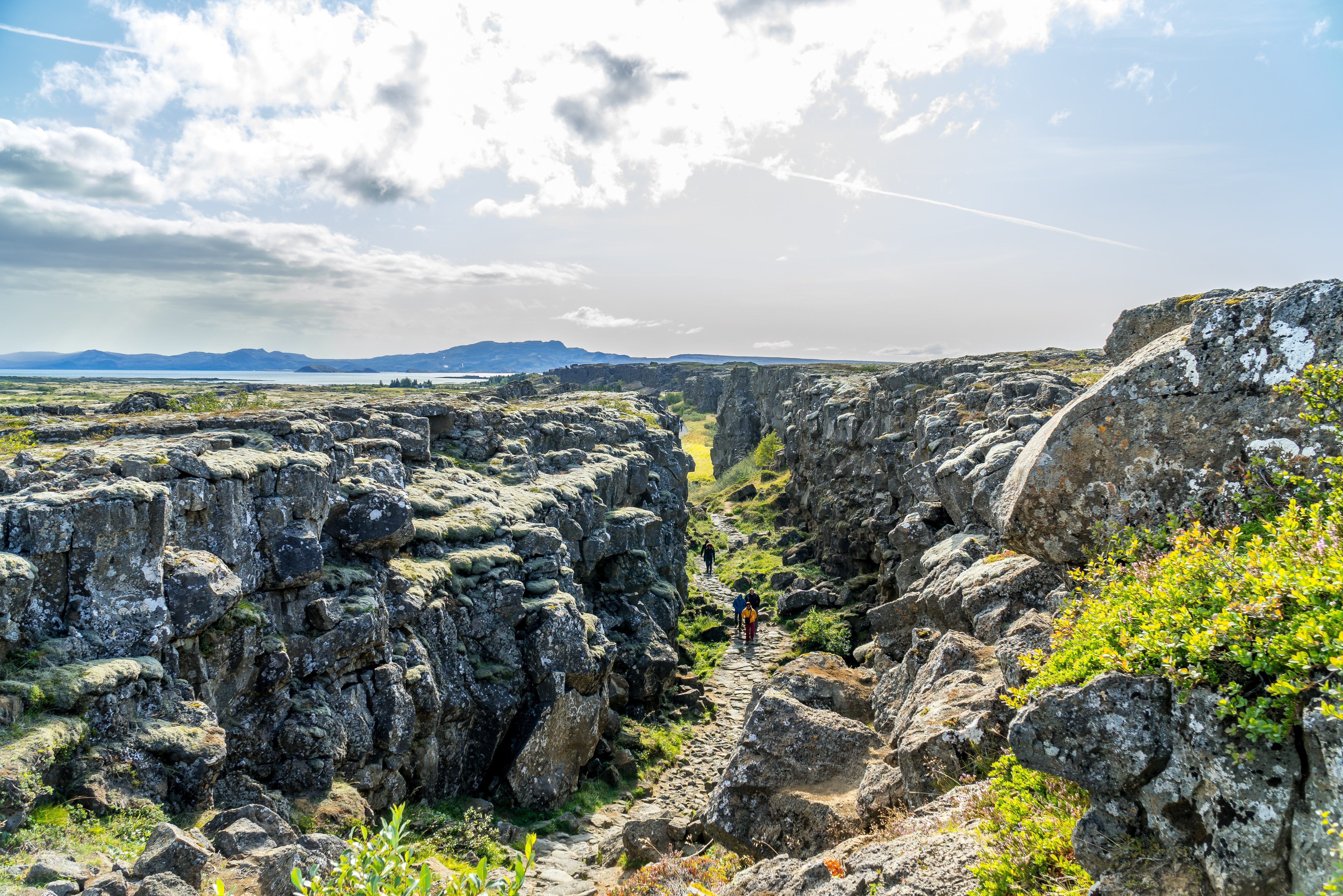 Thingvellir breuklijn in IJsland