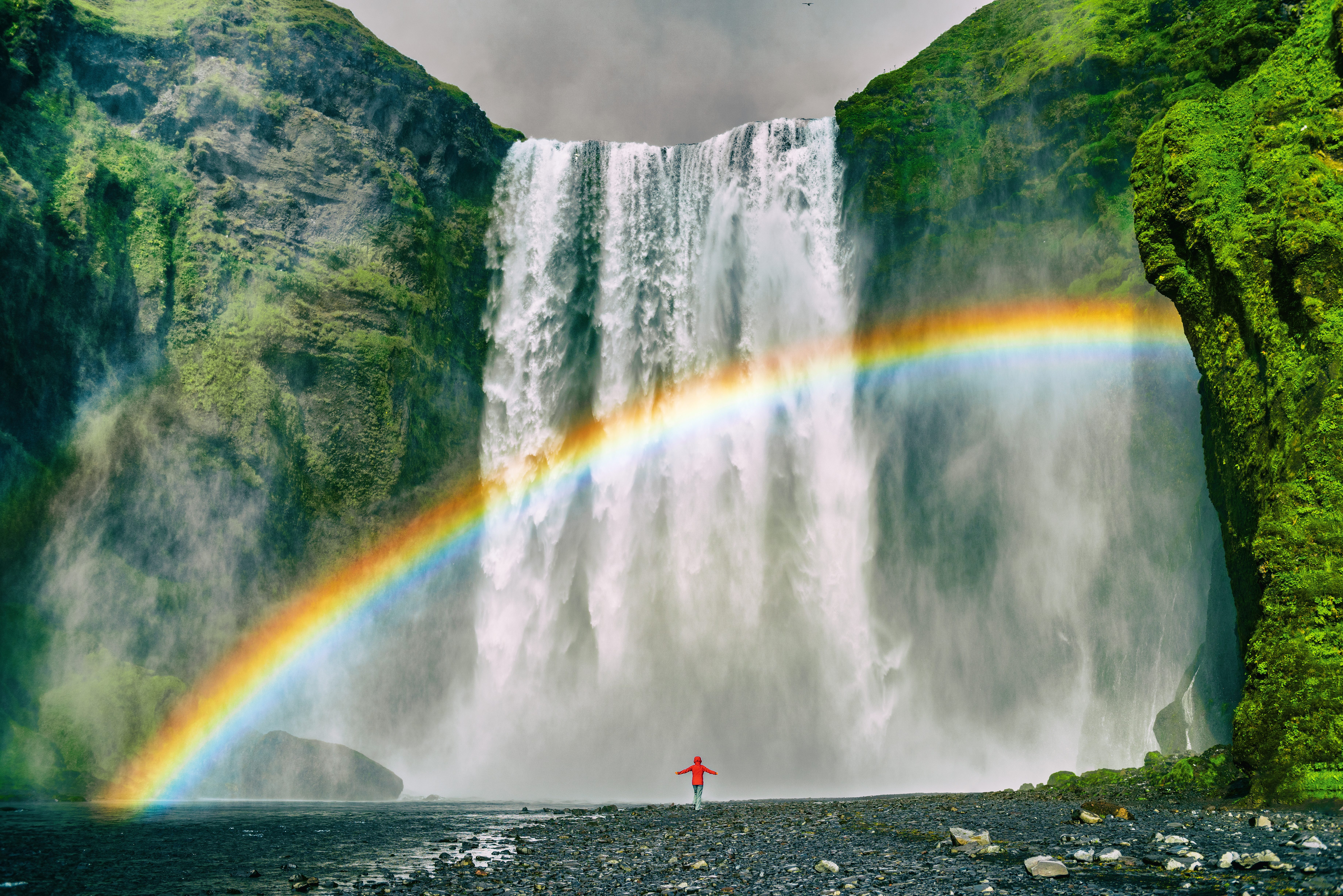 Skogafoss Waterval in IJsland