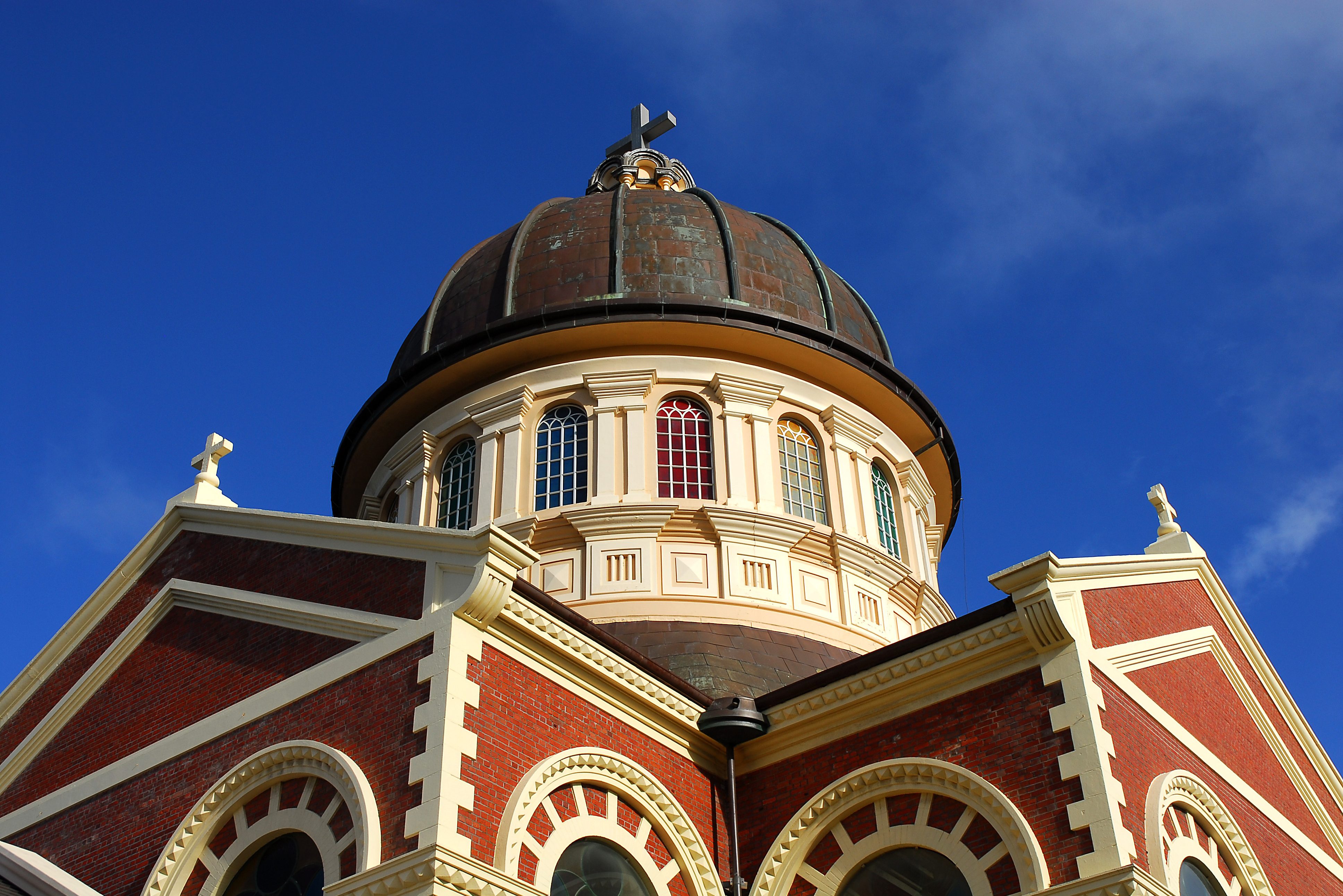 Kerk in Invercargill op het Zuidereiland van Nieuw-Zeeland