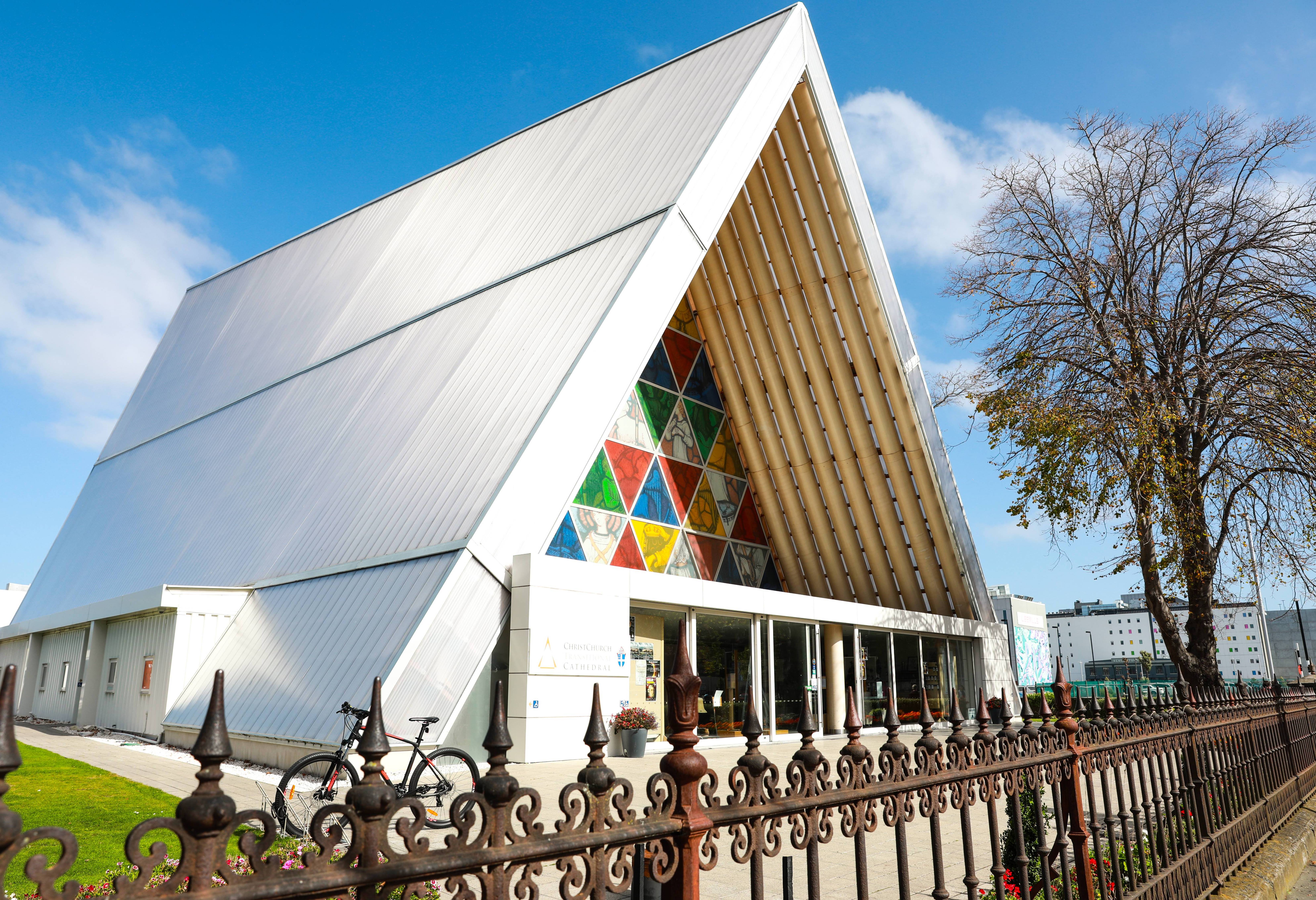 Cardboard cathedral in Christchurch in Nieuw-Zeeland