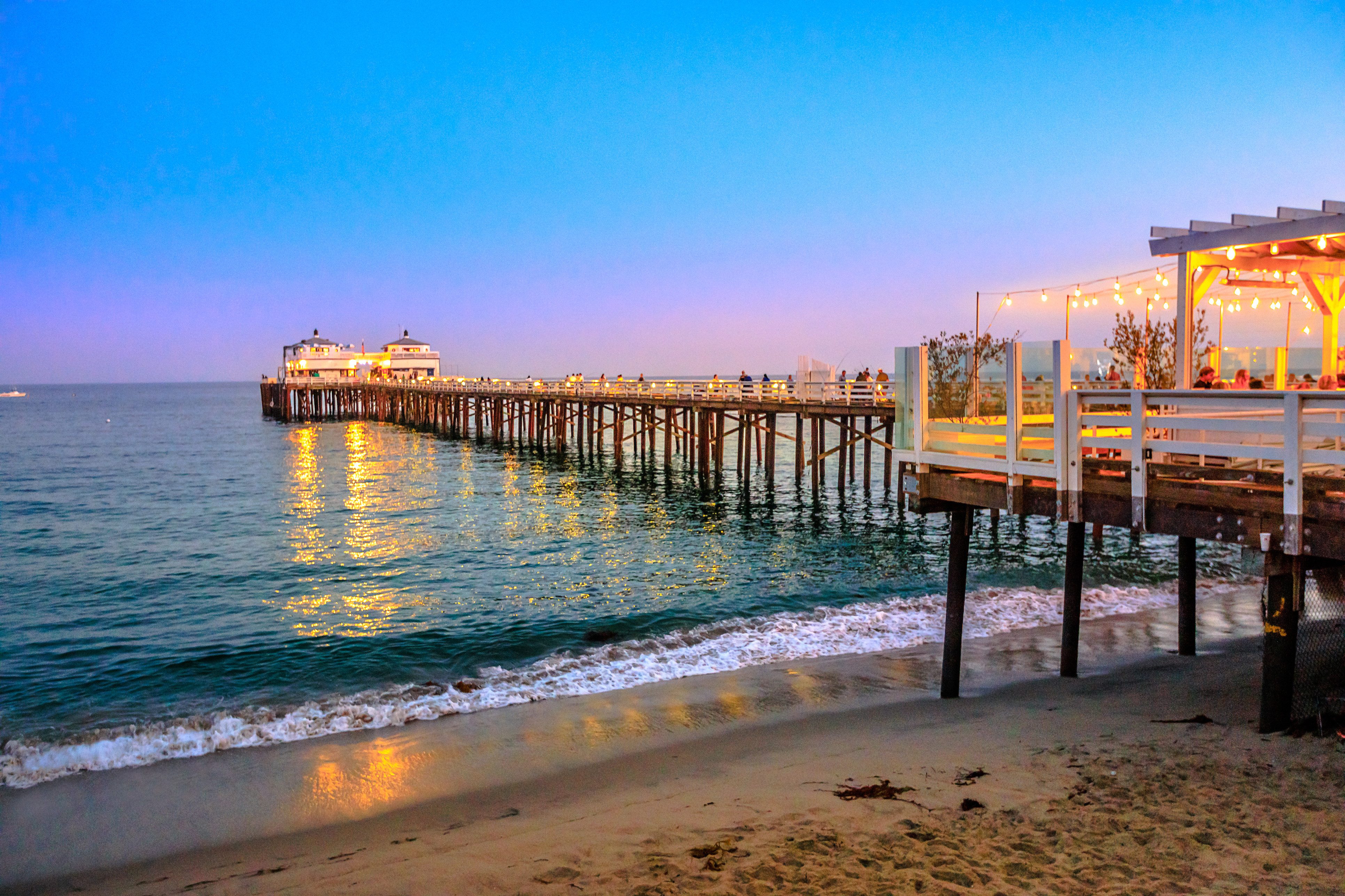 De pier van Santa Monica in Los Angeles, Amerika