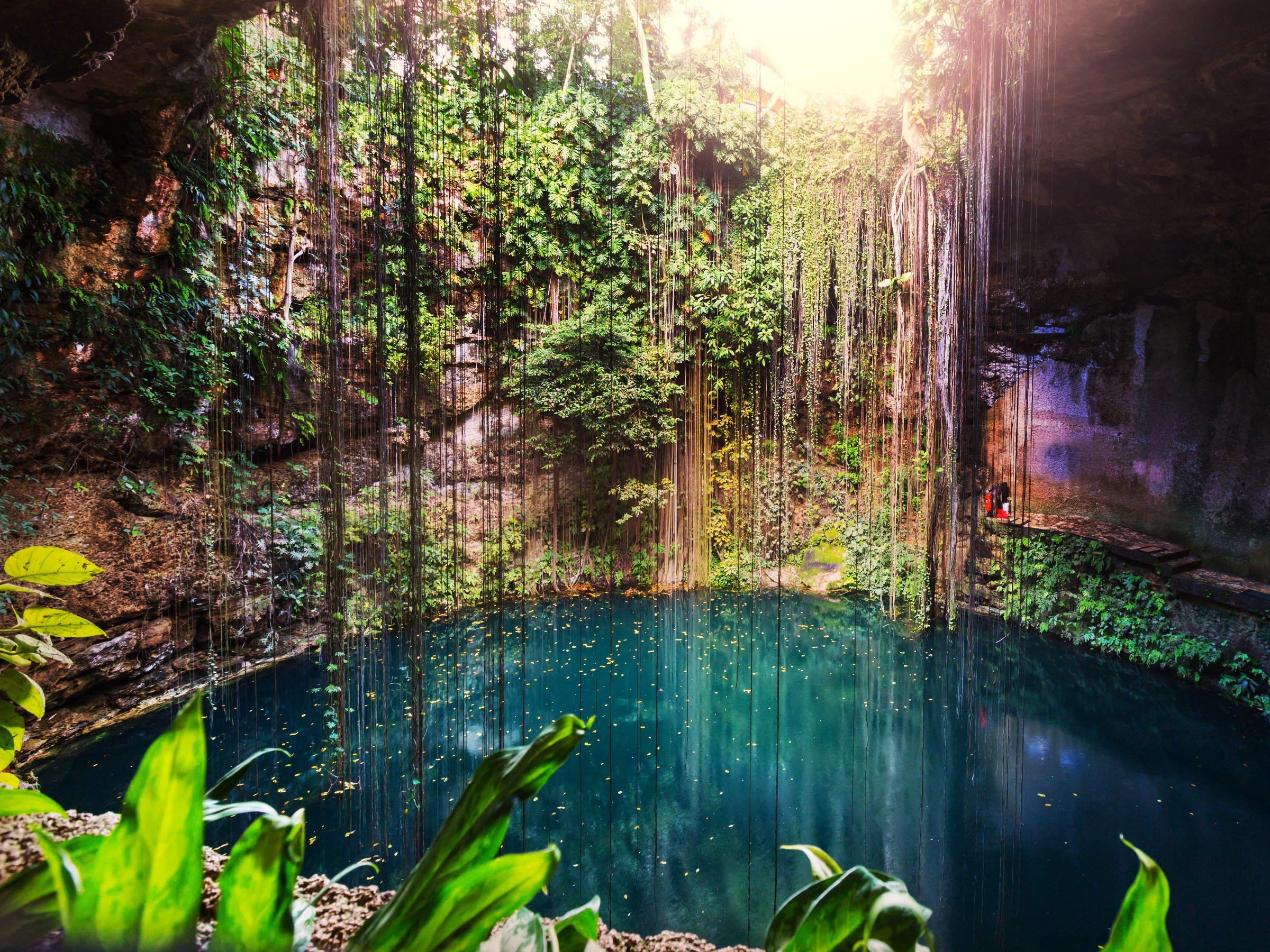 De Ik-kil cenote in Mexico