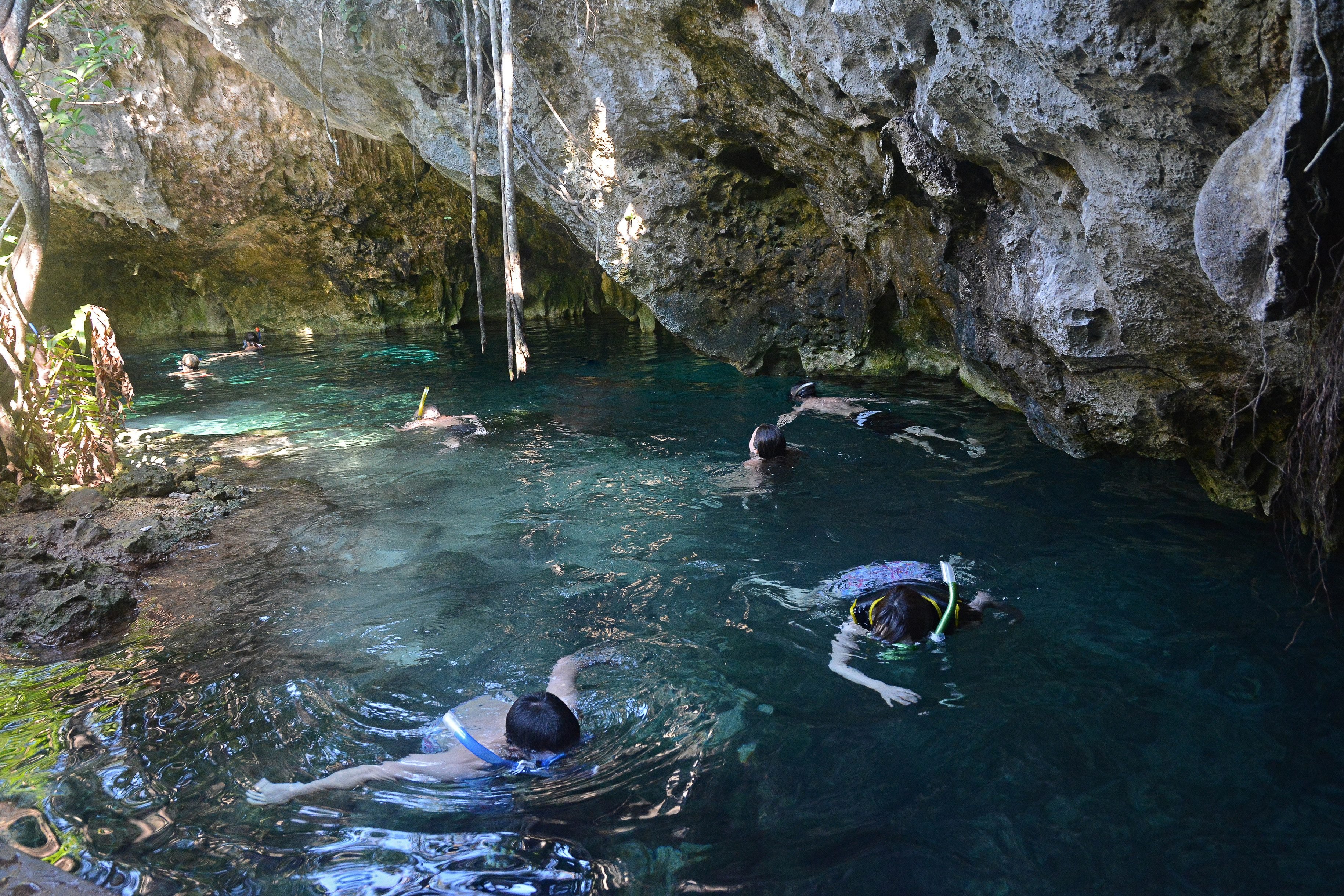 Snorkelen in de Gran Cenote bij Tulum, Mexico