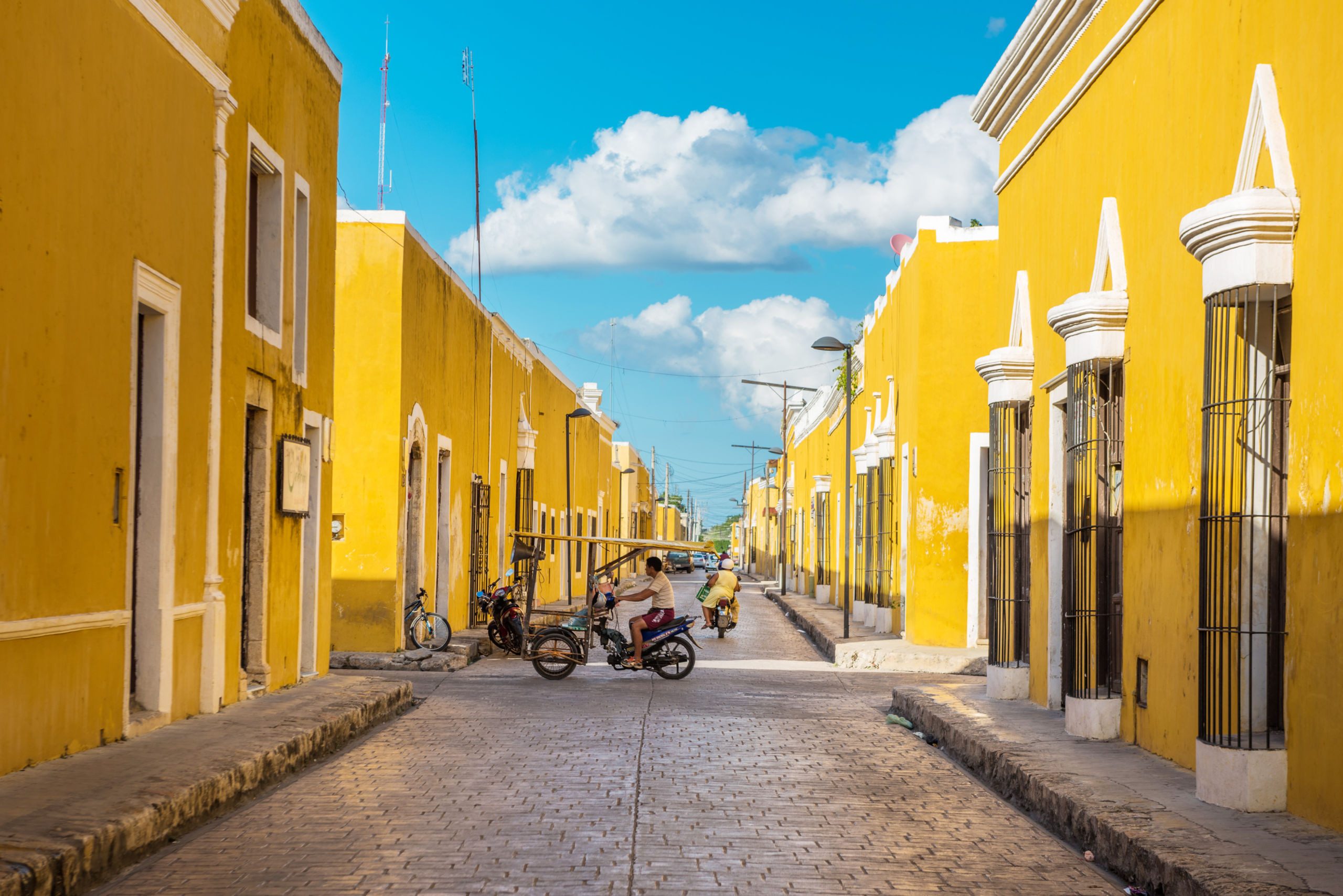 De gele stad Izamal in Mexico