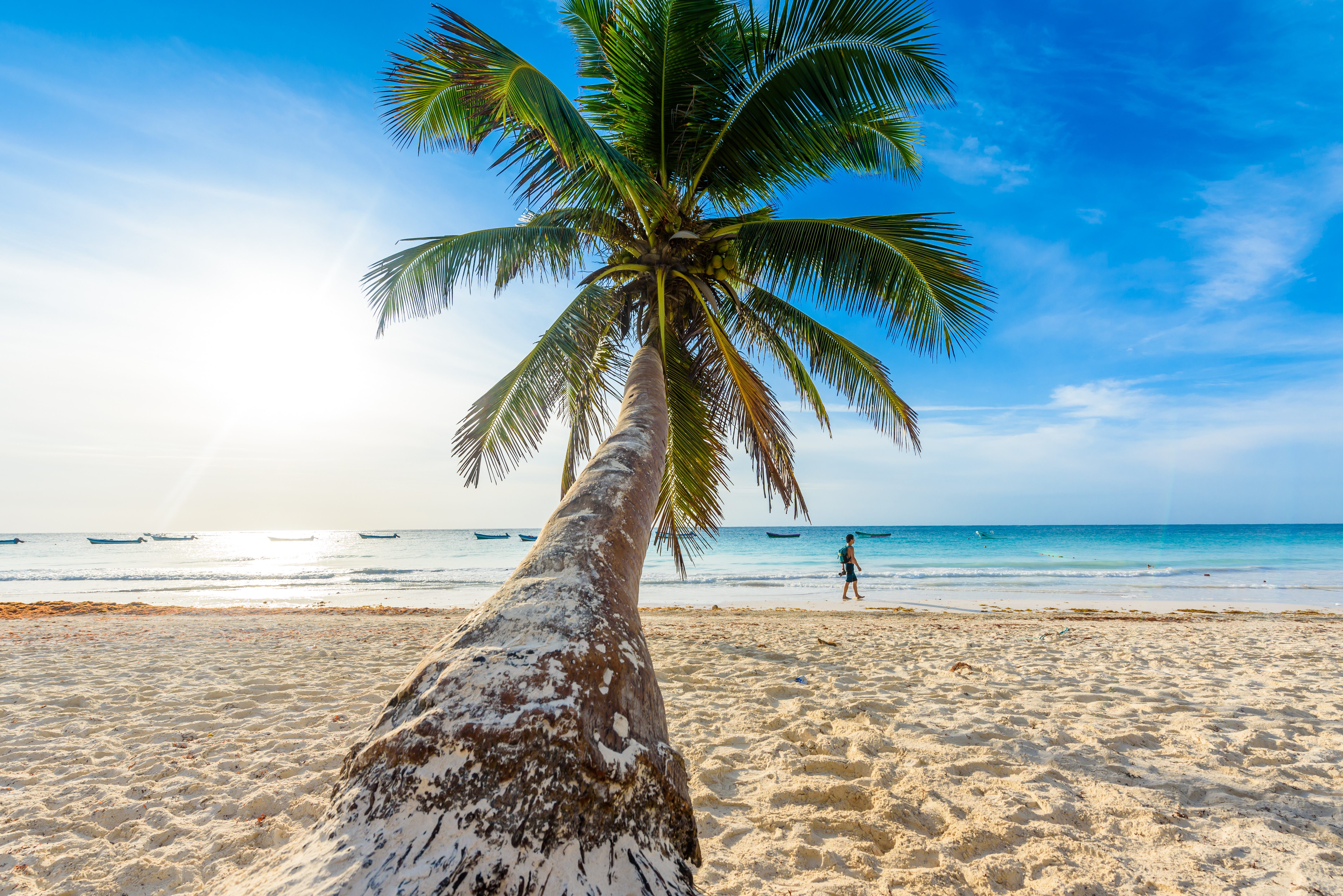 Het strand van Tulum, Mexico