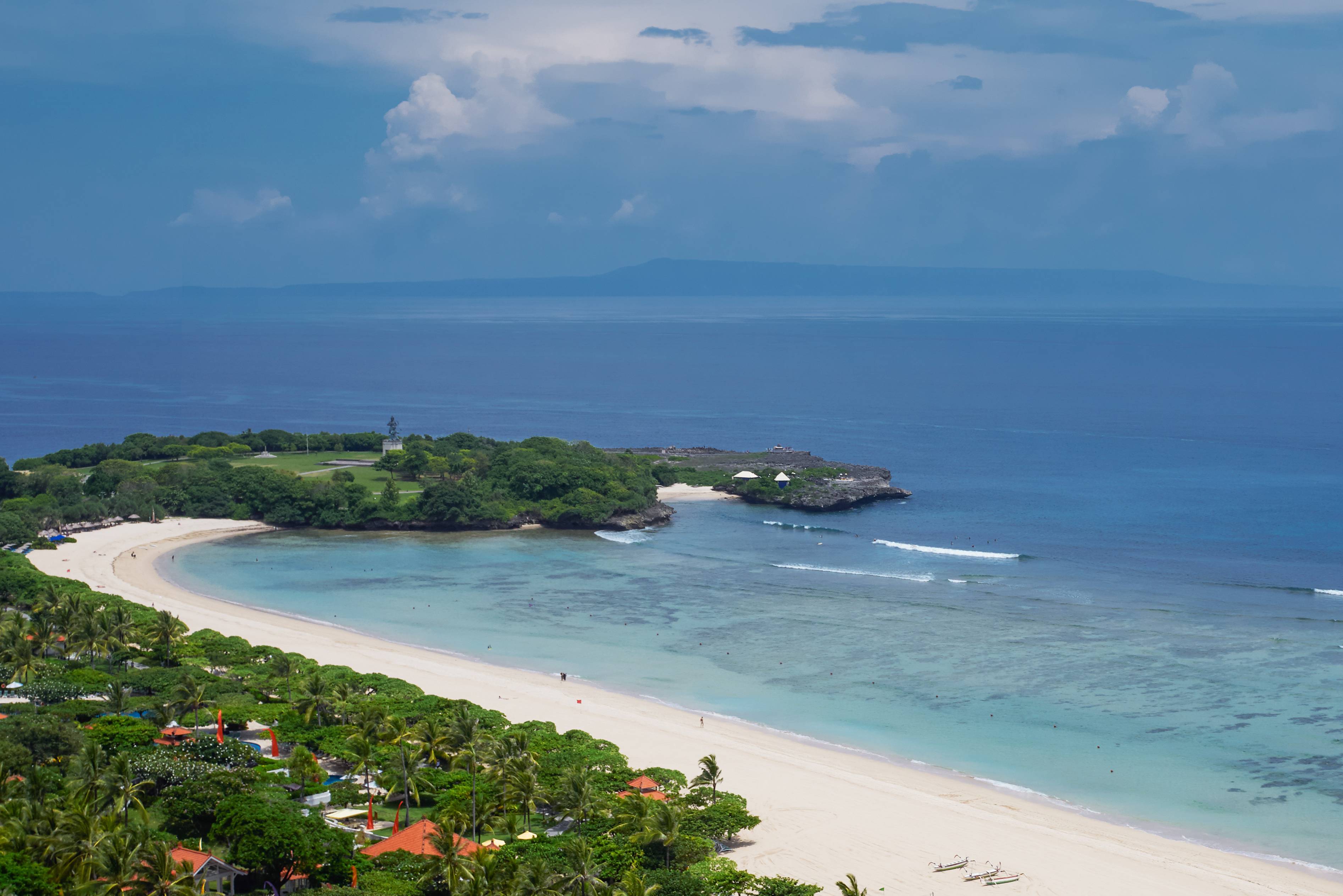 Strand bij het Merusaka Nusa Dua op Bali in Indonesie