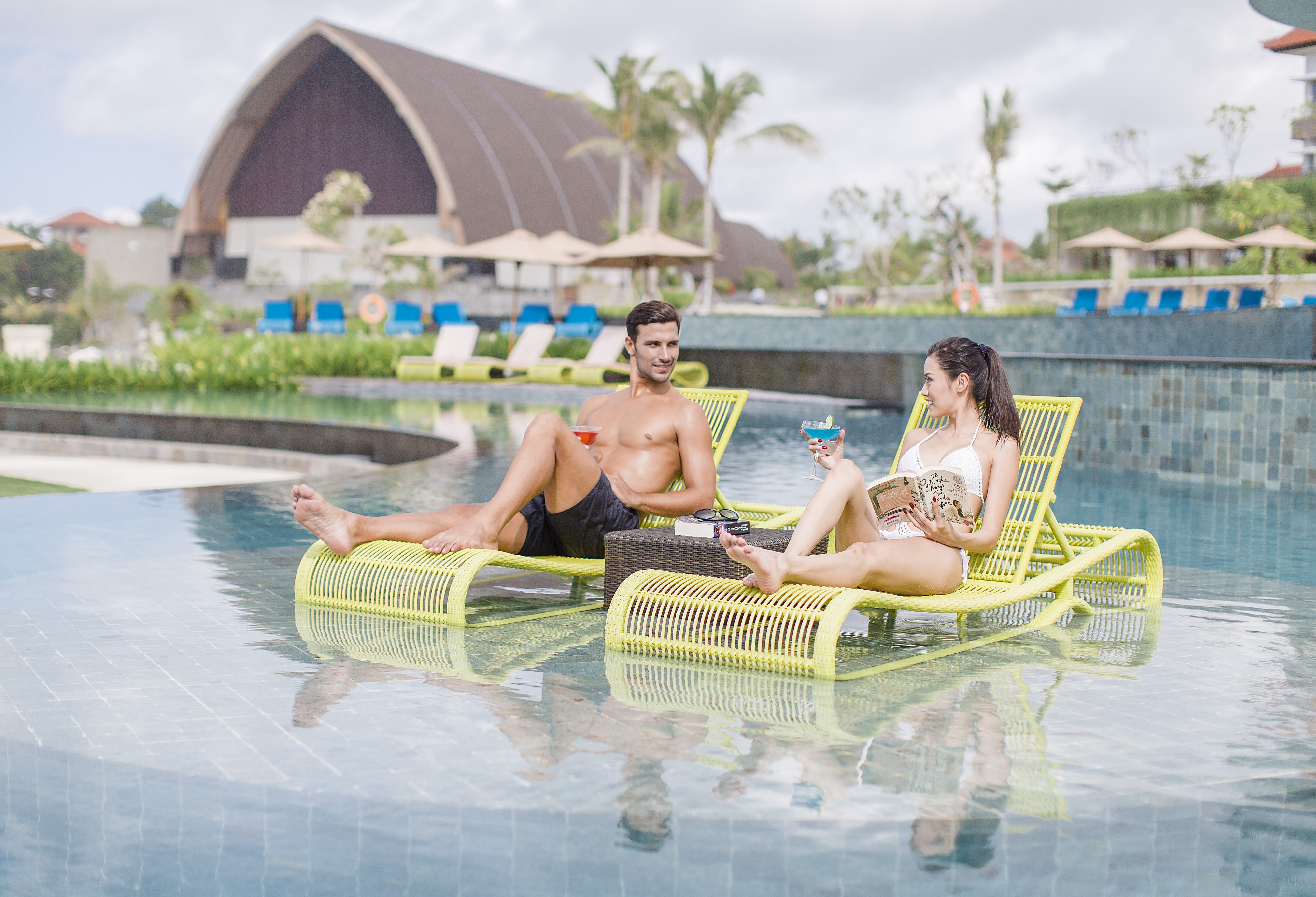 Relaxen bij het Merusaka Nusa Dua op Bali in Indonesie