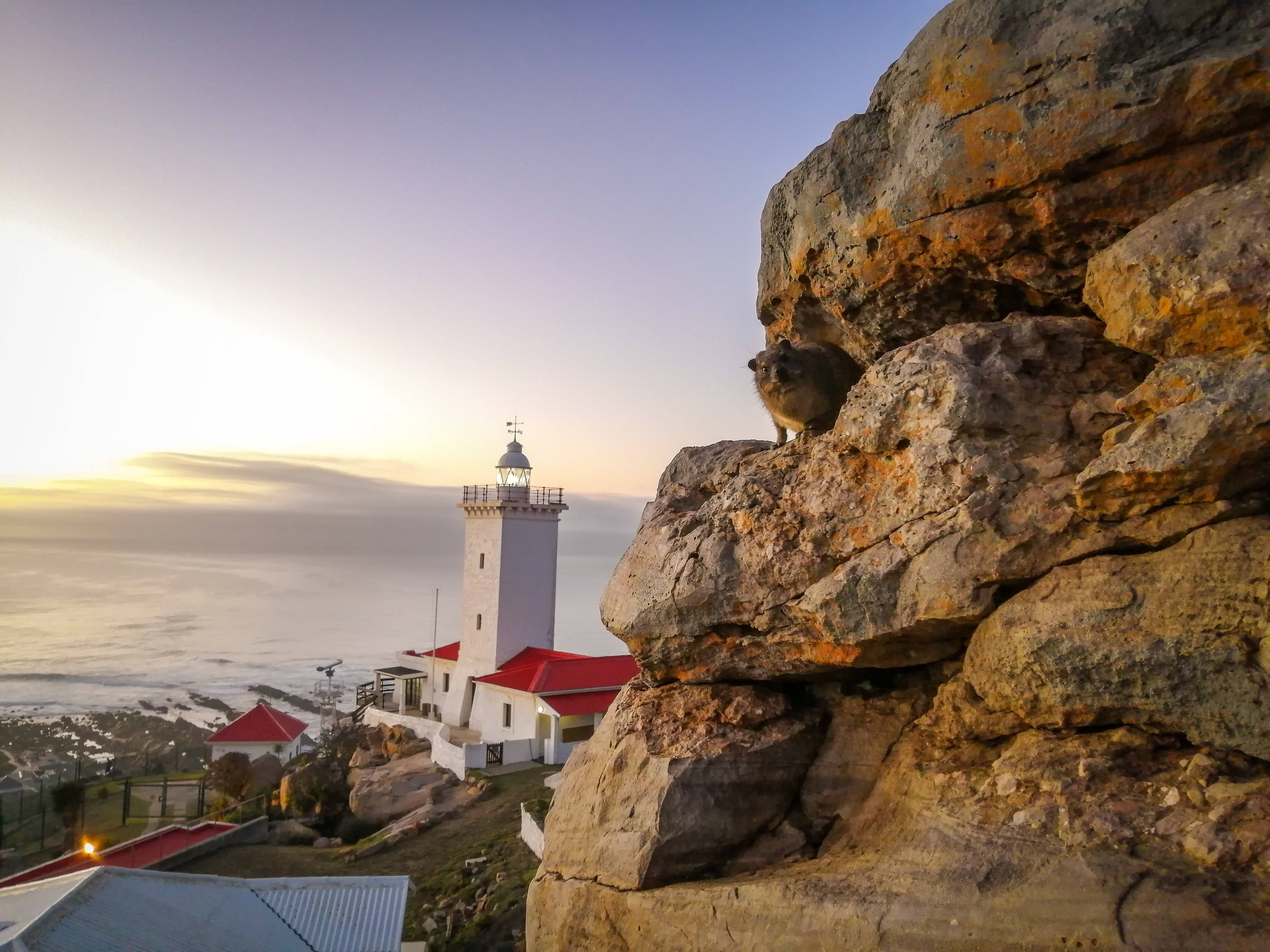 De vuurtoren van Mossel Bay, Zuid-Afrika