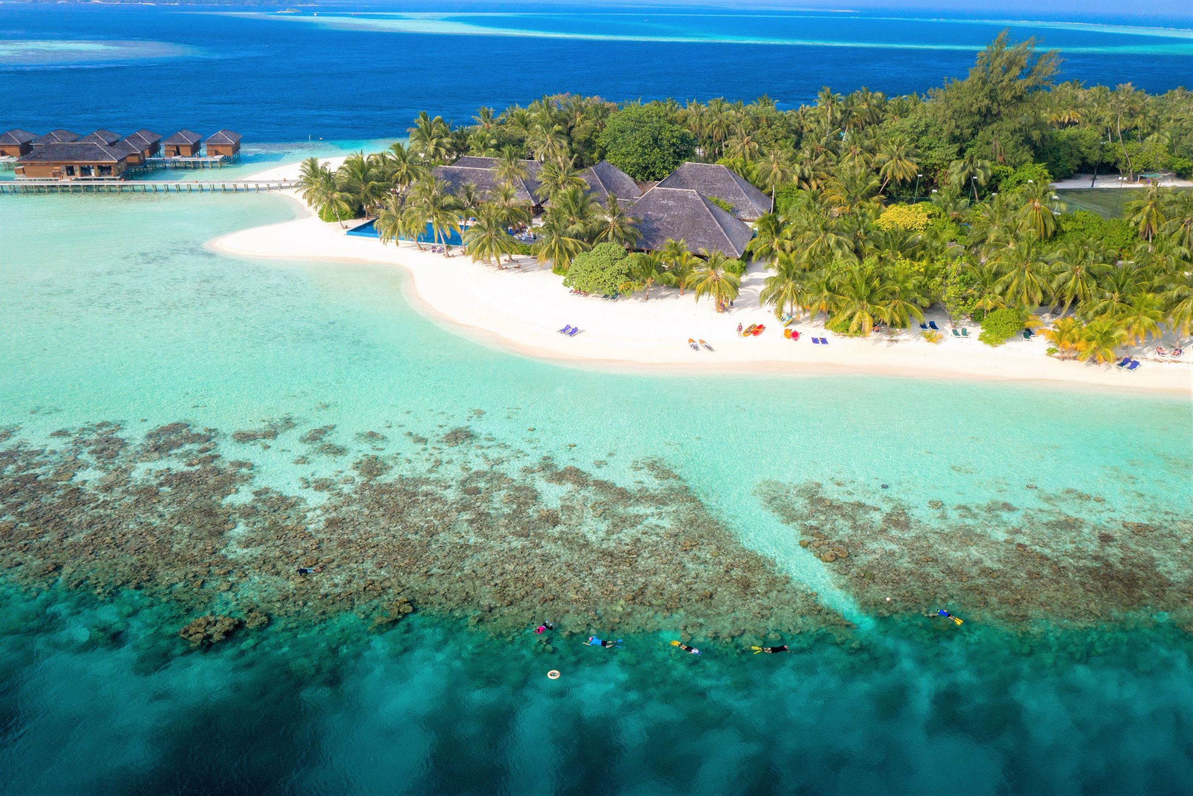 Vilamendhoo Resort op de Malediven het eiland