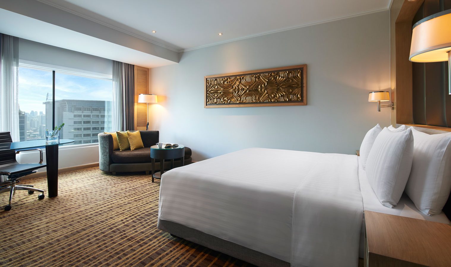 Deluxe kamer in het Amari Watergate in Bangkok, Thailand