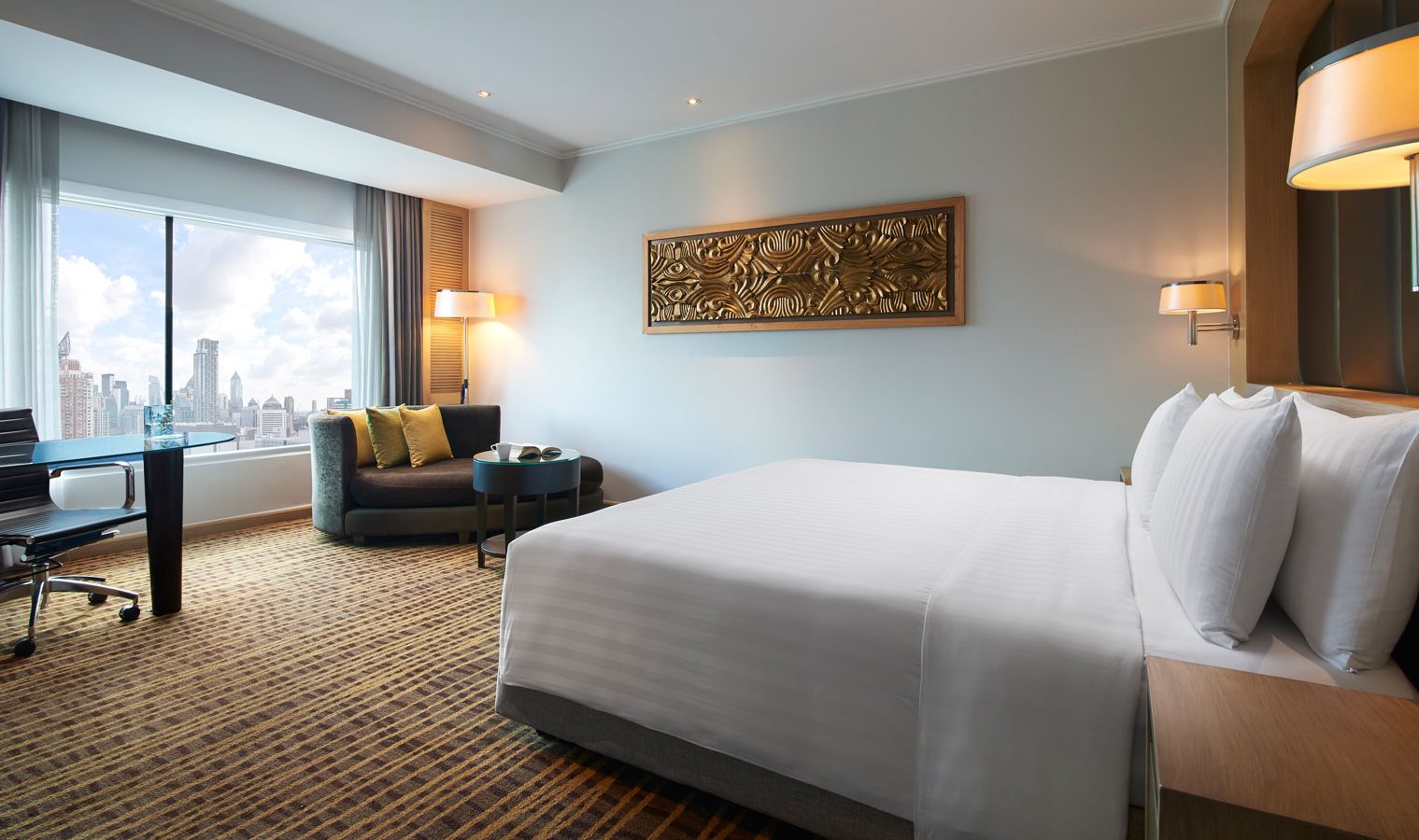 Grand Deluxe kamer in het Amari Watergate in Bangkok, Thailand