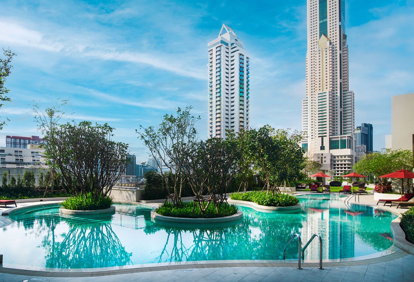 Thailand Bangkok Amari Watergate hotel zwembad