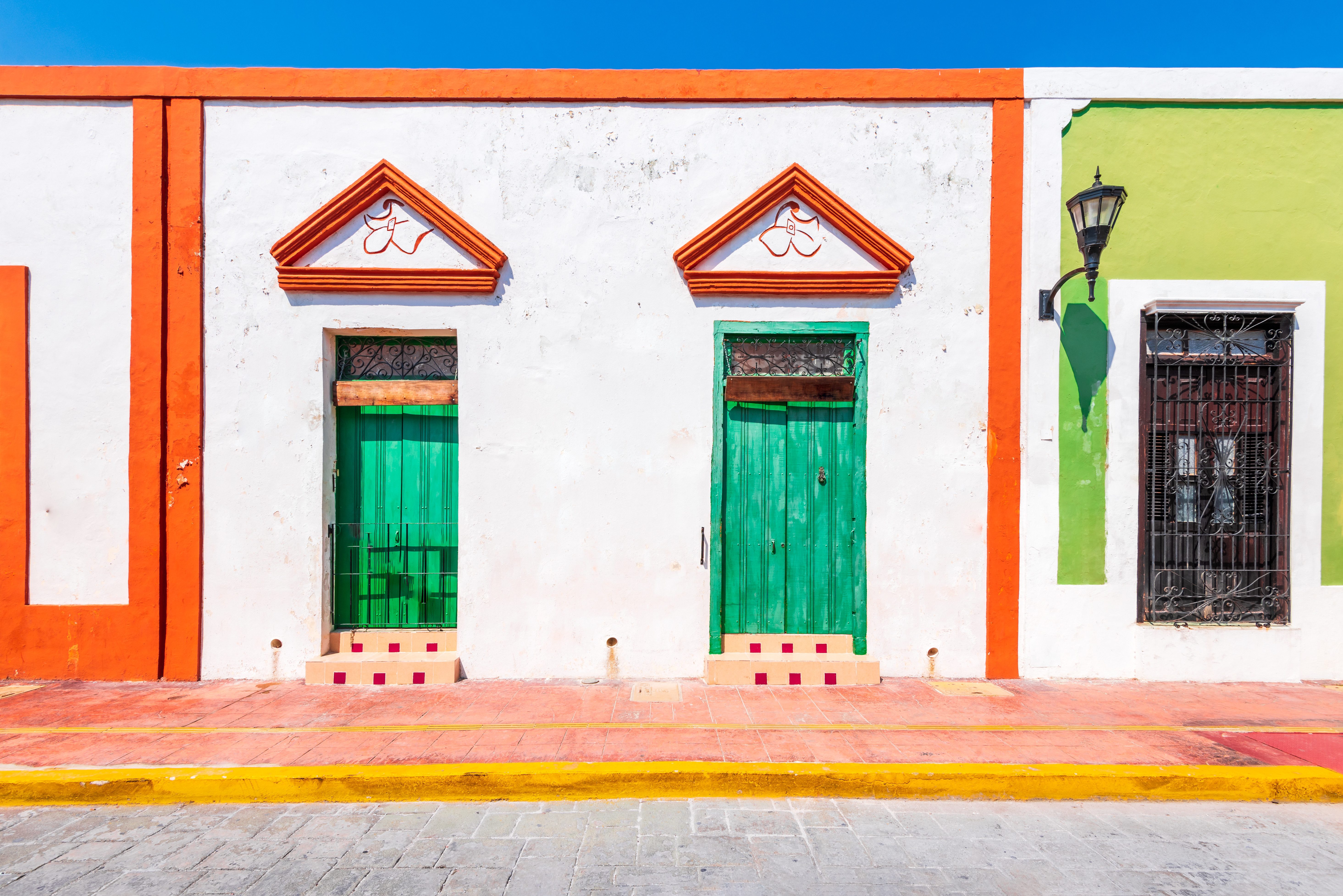 Kleurrijke huizen in Mérida