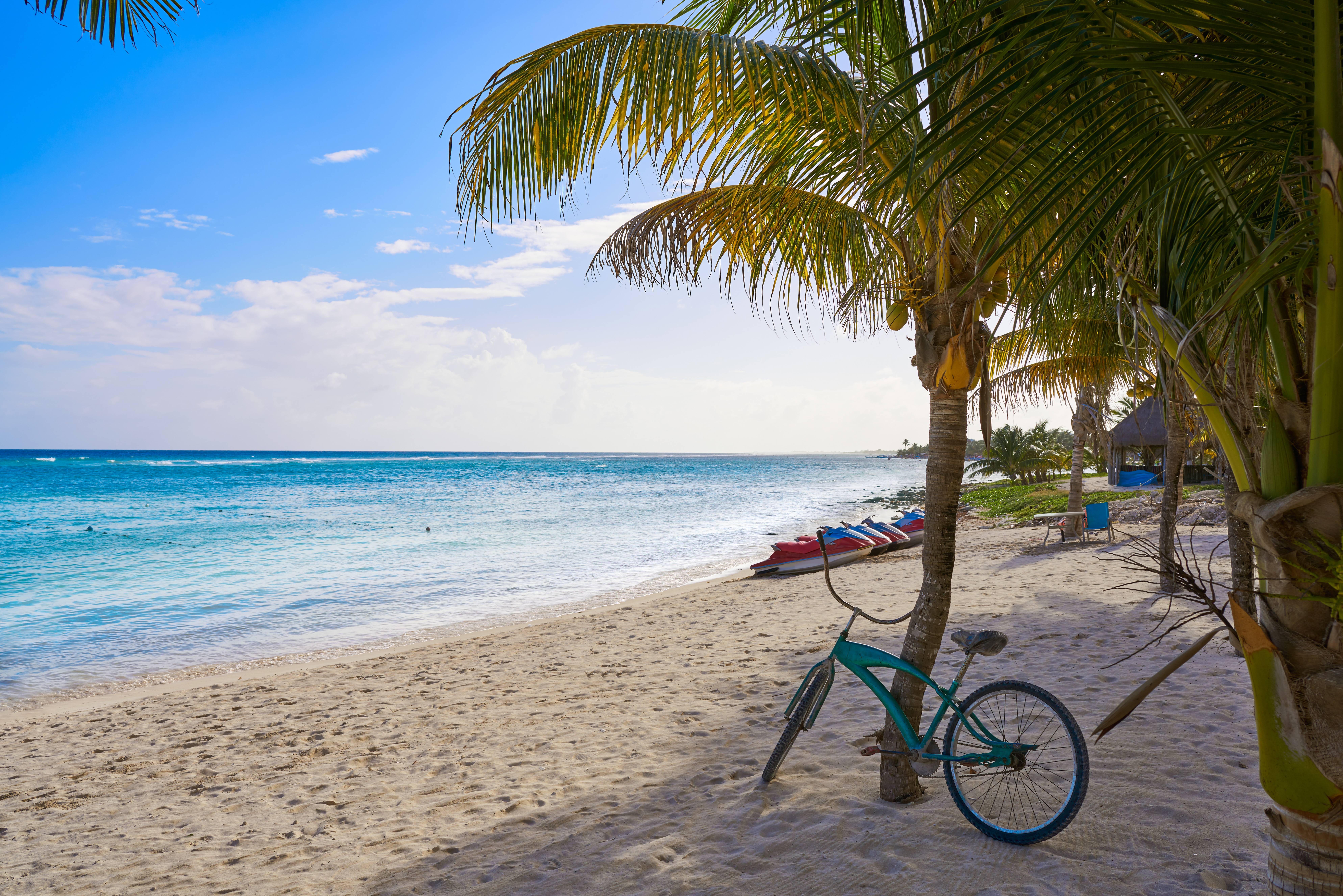 Strand van Mahahual in Quintana Roo