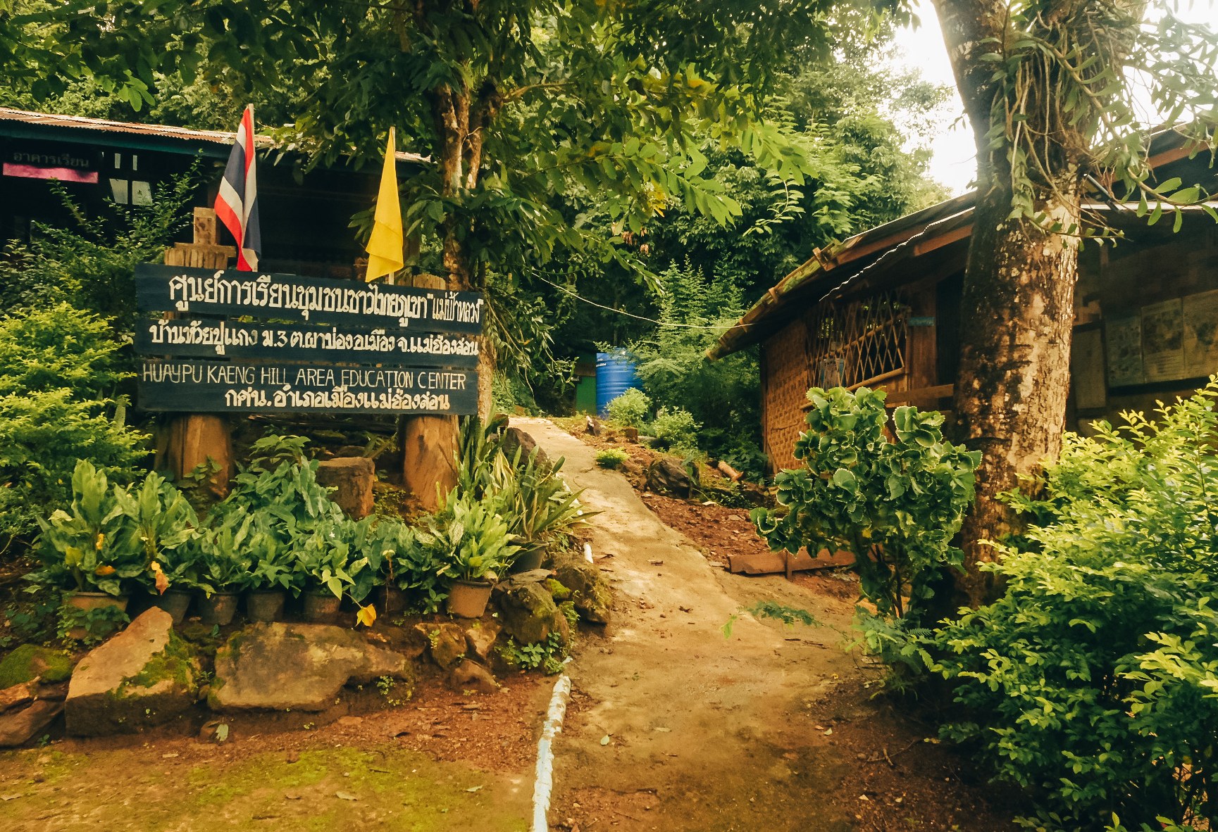 Thailand Huay Pu Keng dorp Kayan bevolking