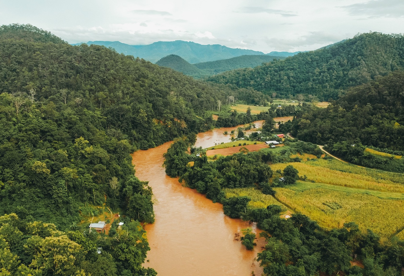 Thailand Huay Pu Keng dorp Kayan bevolking