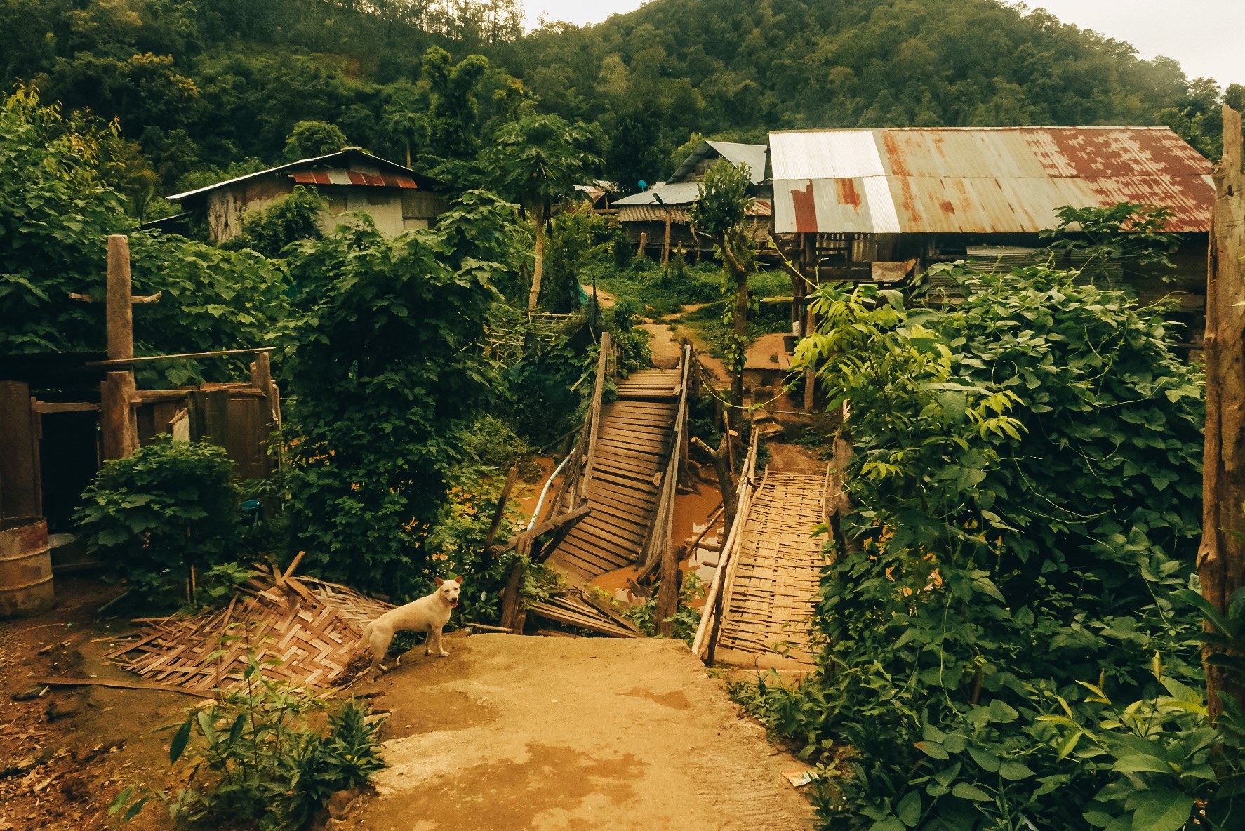 Thailand Huay Pu Keng dorp Kayan bevolking