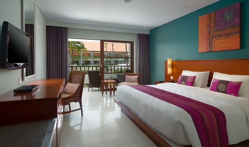 Deluxe Poolview kamer in het Bali Dynasty in Kuta Tuba op Bali